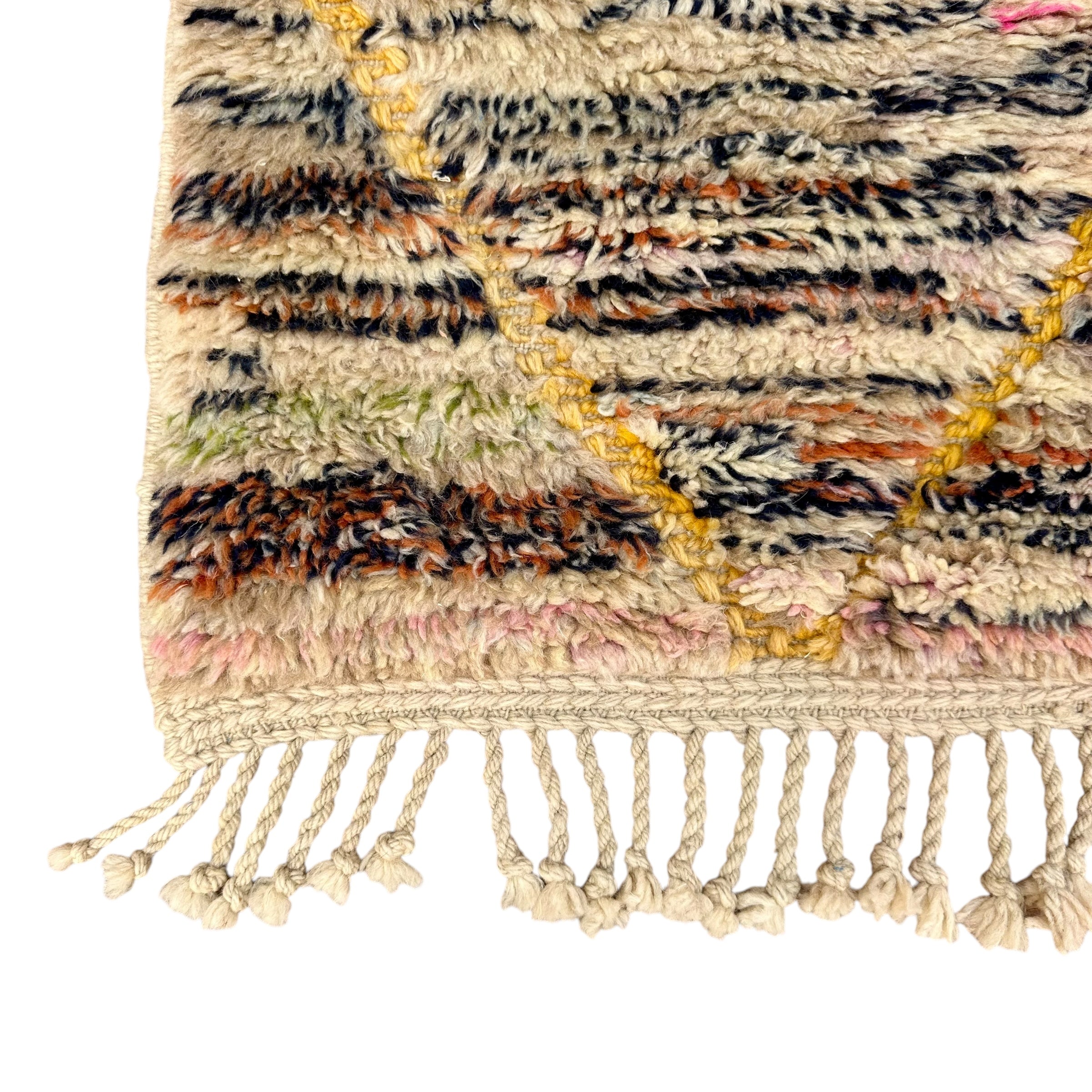 Diamond field - Boujad Natural Moroccan Rug