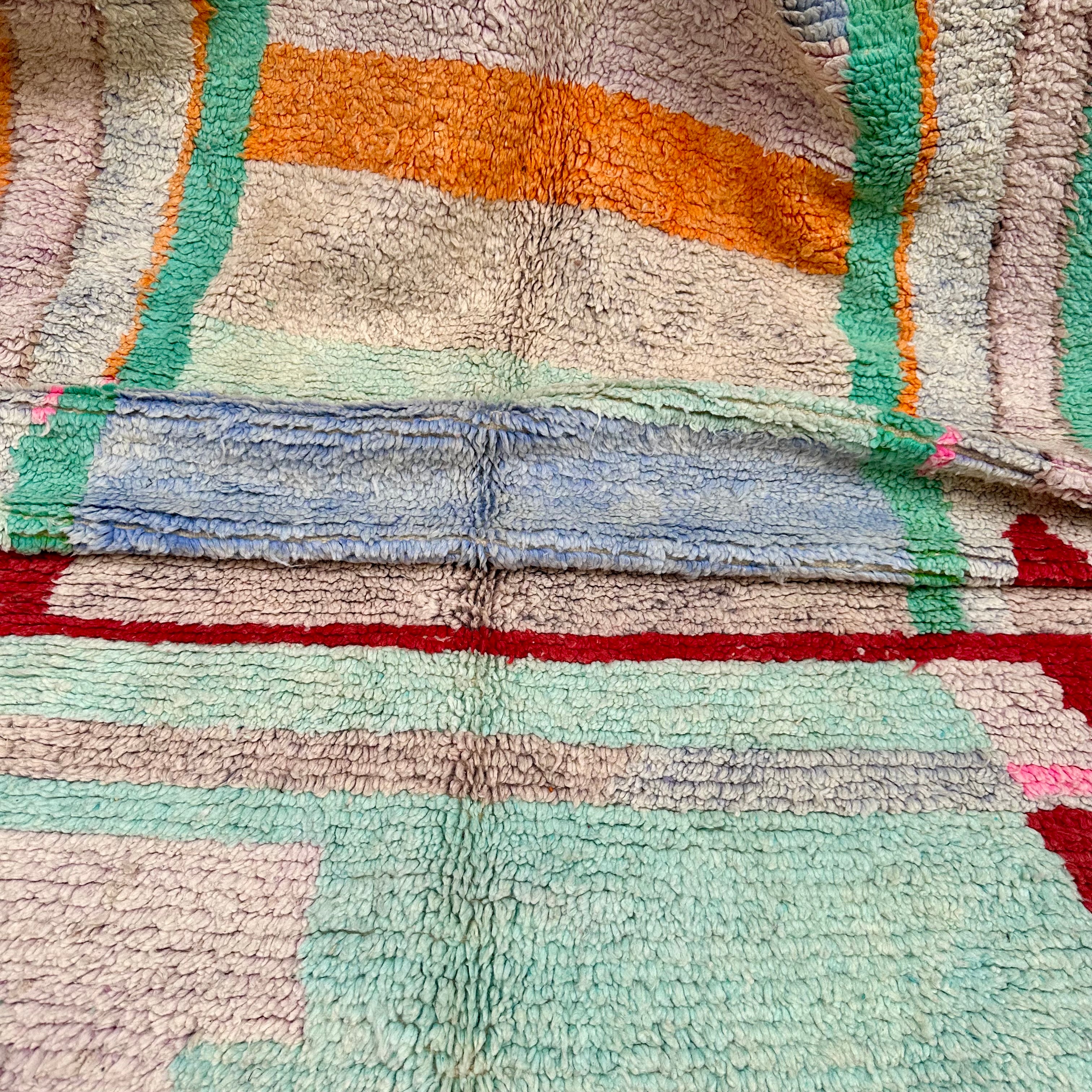 Colour Blocks - Boujad Natural Moroccan Rug