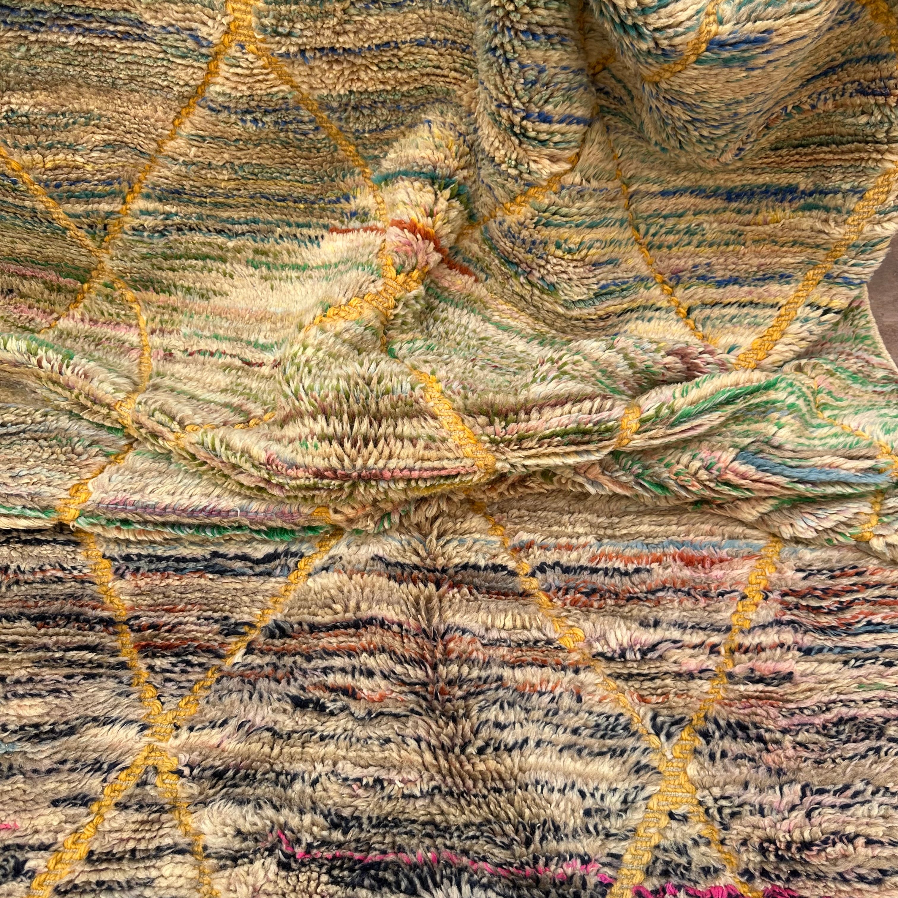 Diamond field - Boujad Natural Moroccan Rug