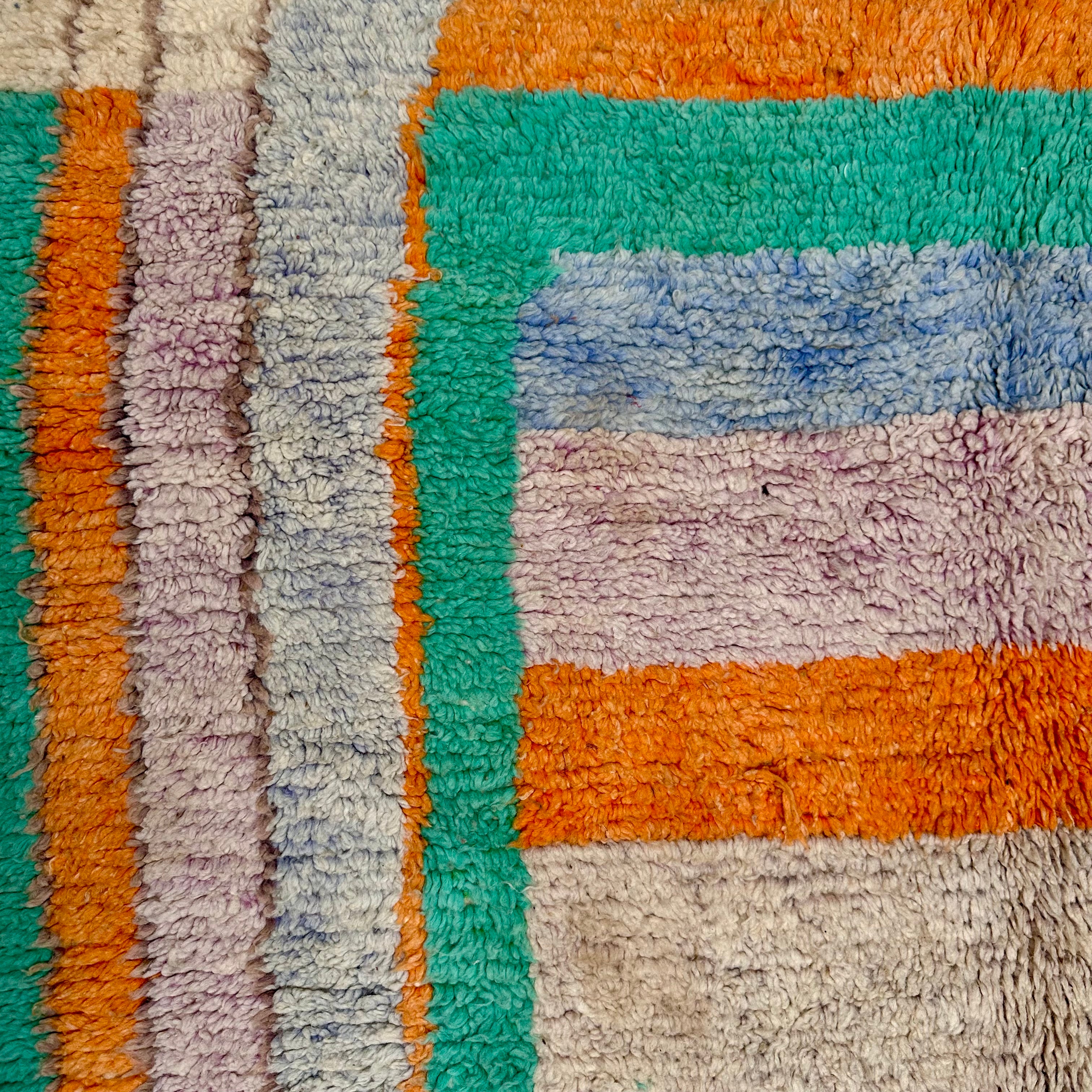Colour Blocks - Boujad Natural Moroccan Rug