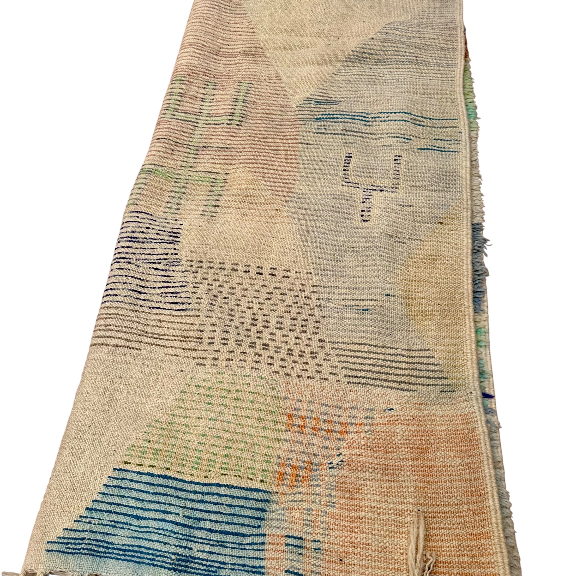 Amazigh Blocks - Boujad Natural Moroccan Rug