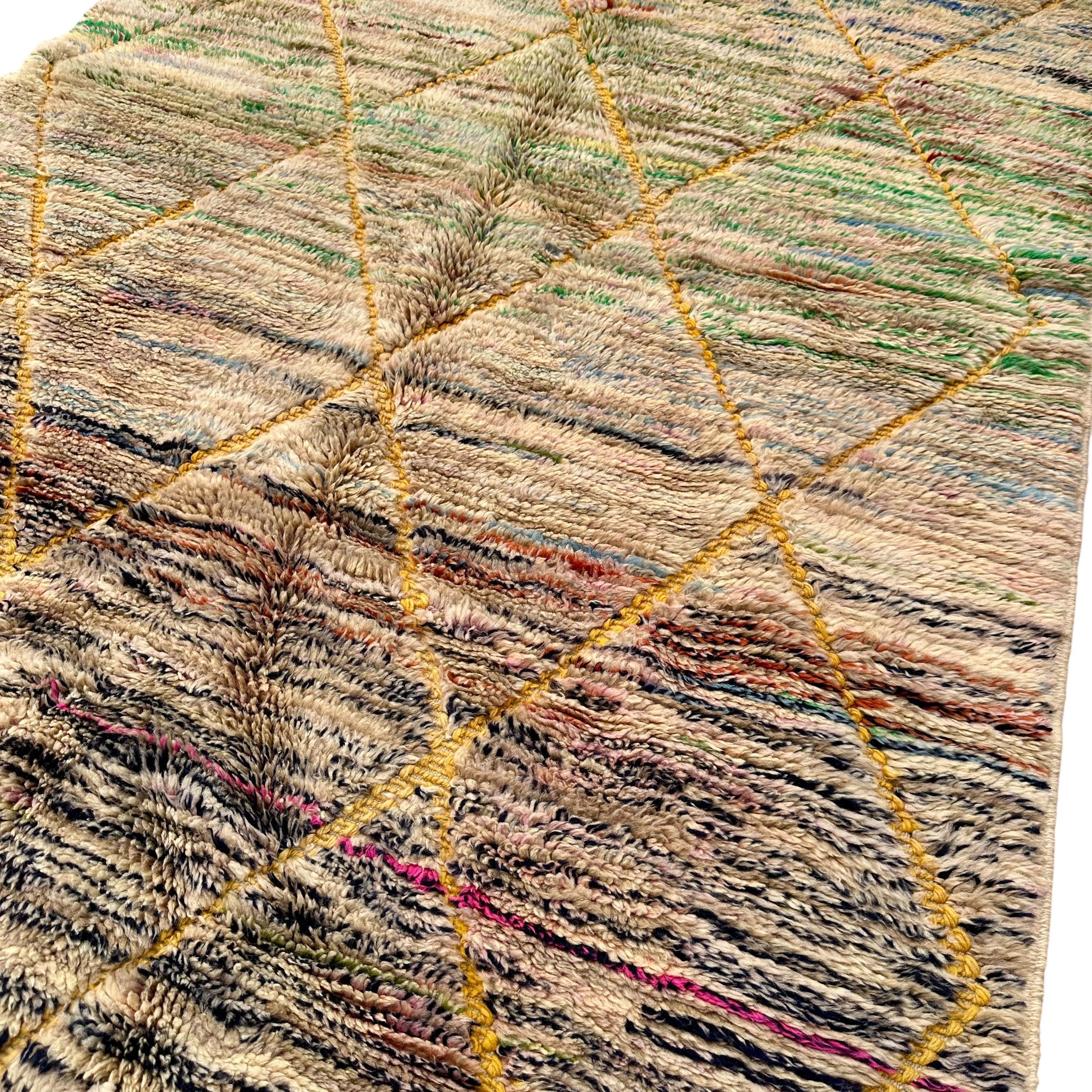 Diamond field - Boujad Natural Moroccan Rug