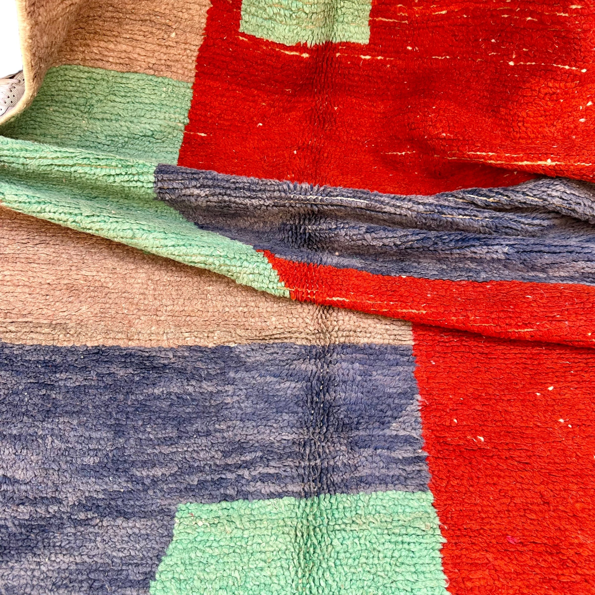 Hop Scotch- Boujad Natural Moroccan Rug