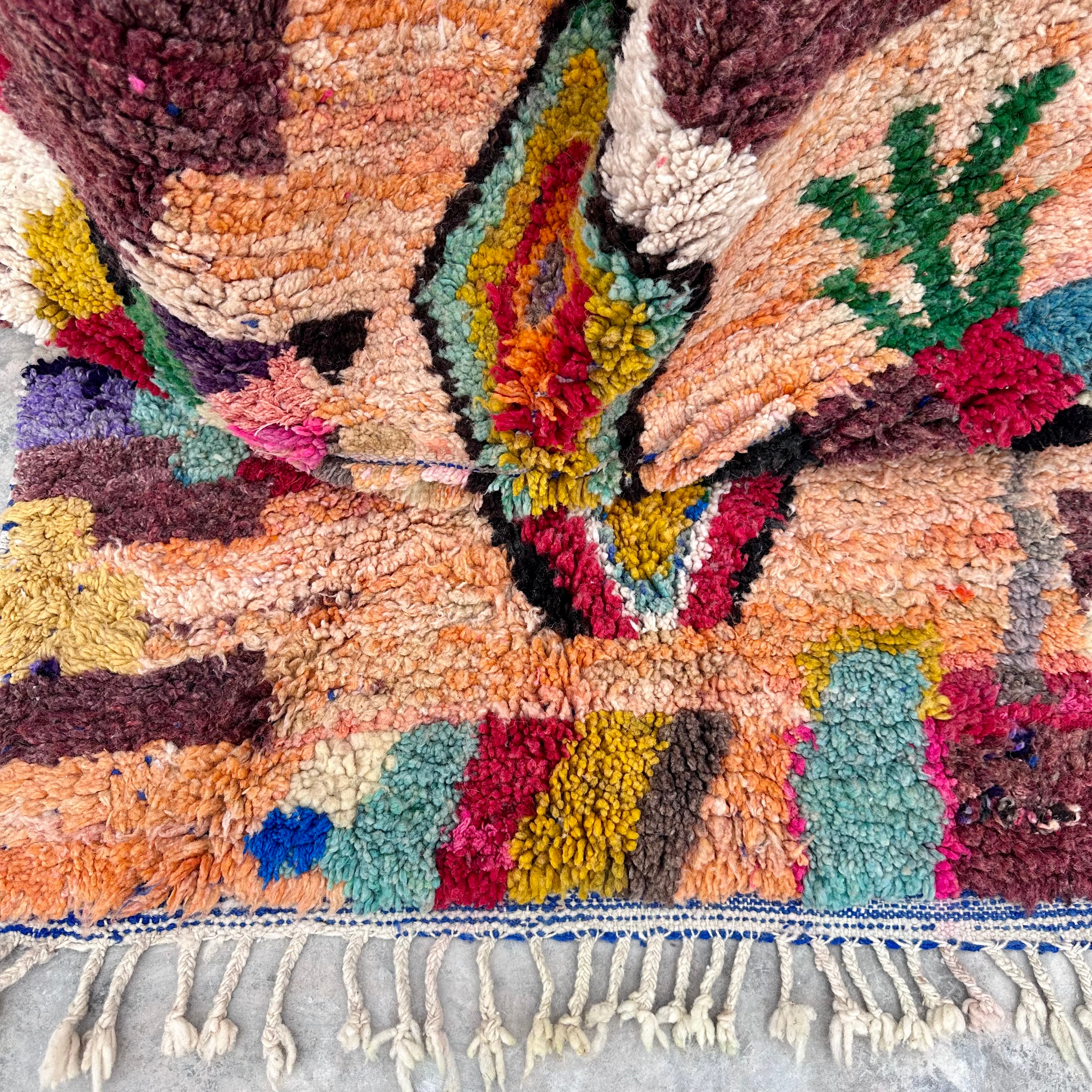 Lush Vibes - Boujad Natural Moroccan Rug
