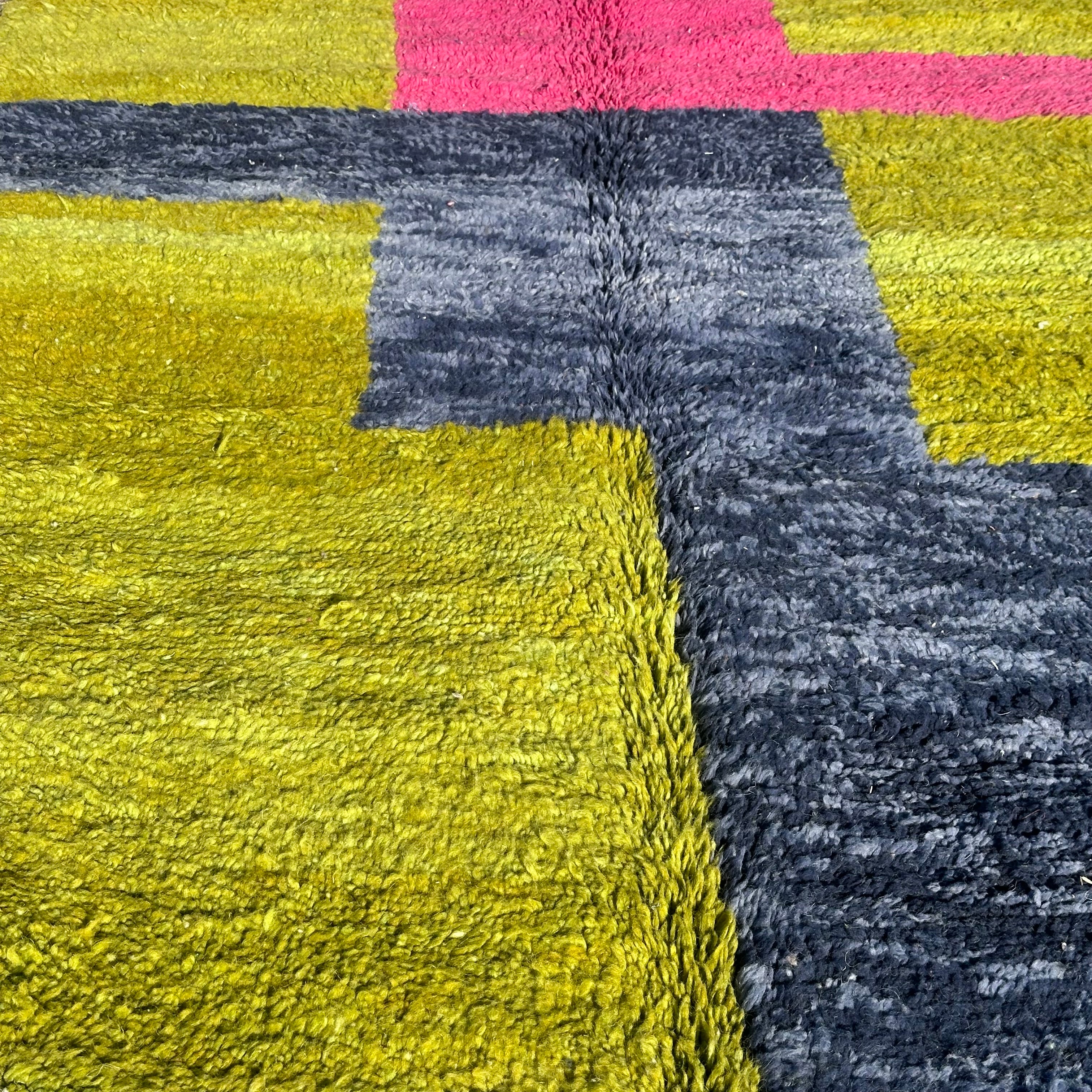 Tic Tac Toe - Azilal Colourful Moroccan Rug
