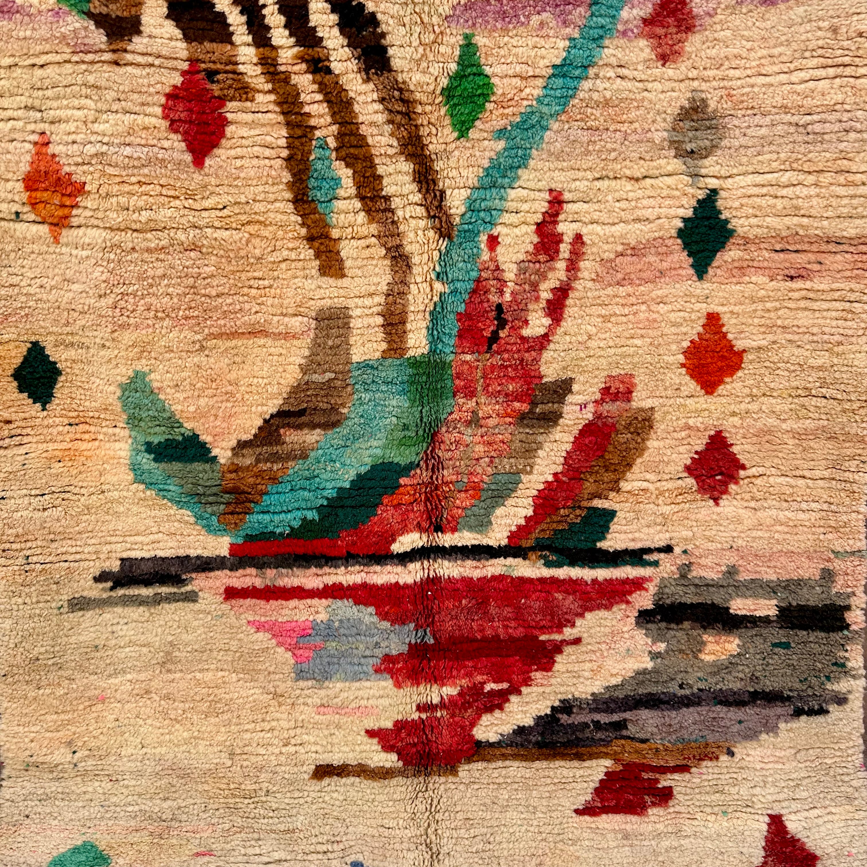Artwork - Boujad Natural Moroccan Rug
