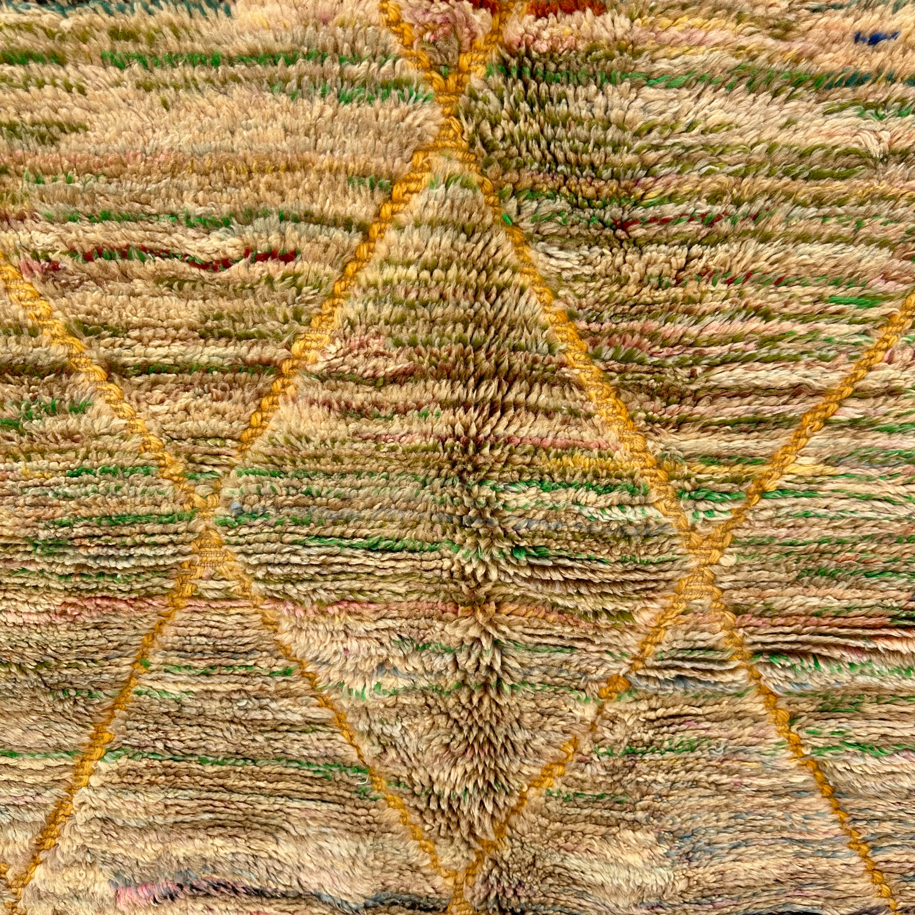 Diamond field - Boujad Natural Moroccan Rug