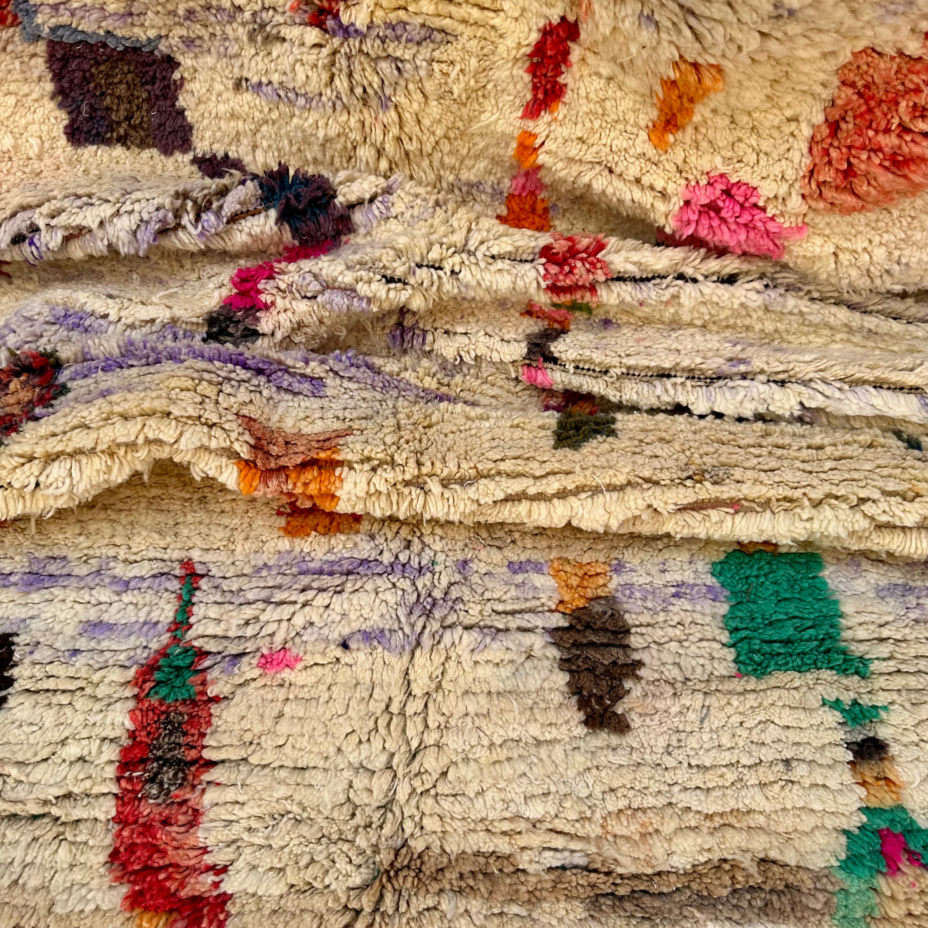 Abstract Symbols - Boujad Natural Moroccan Rug
