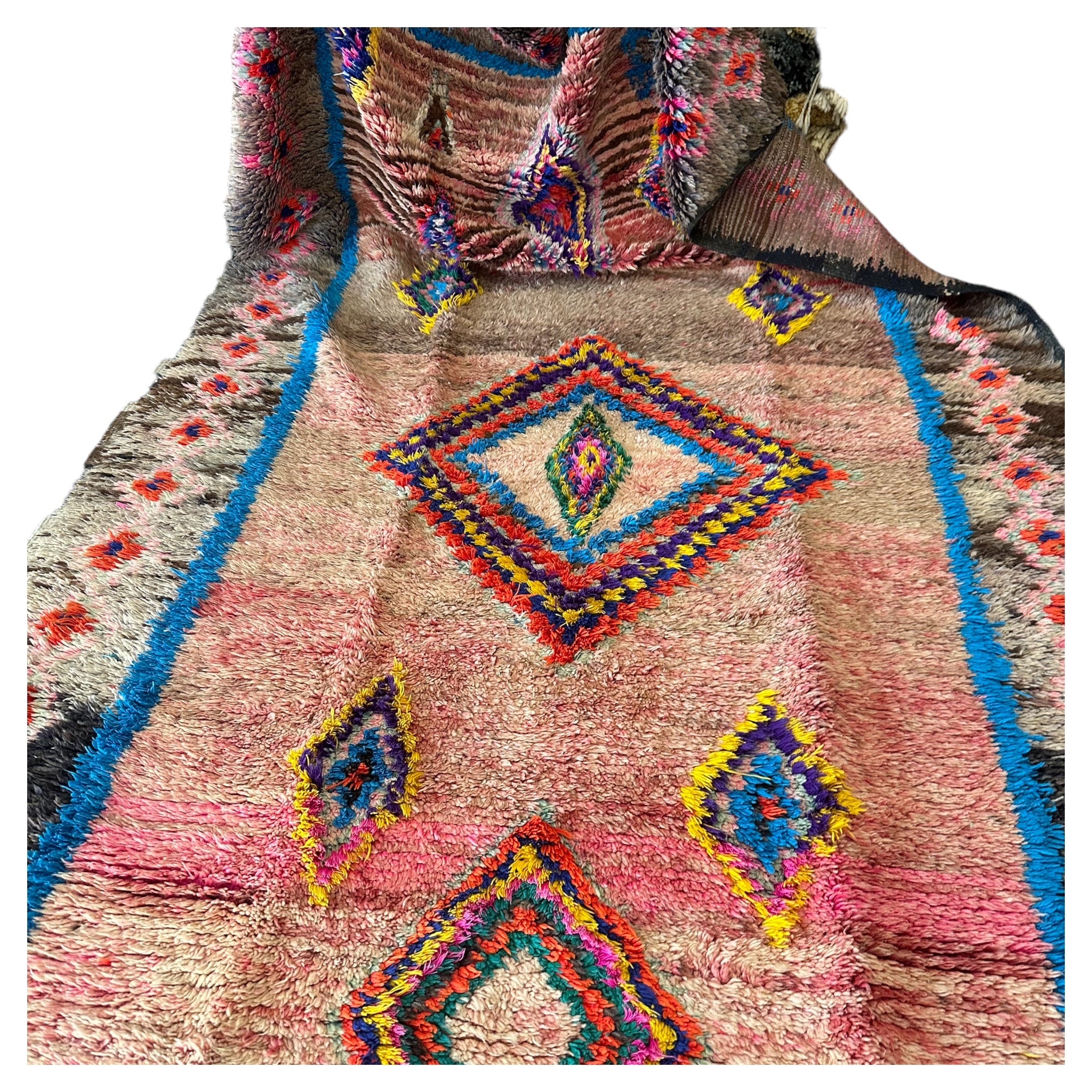 Warm Magic - Vintage Authentic Moroccan Rug