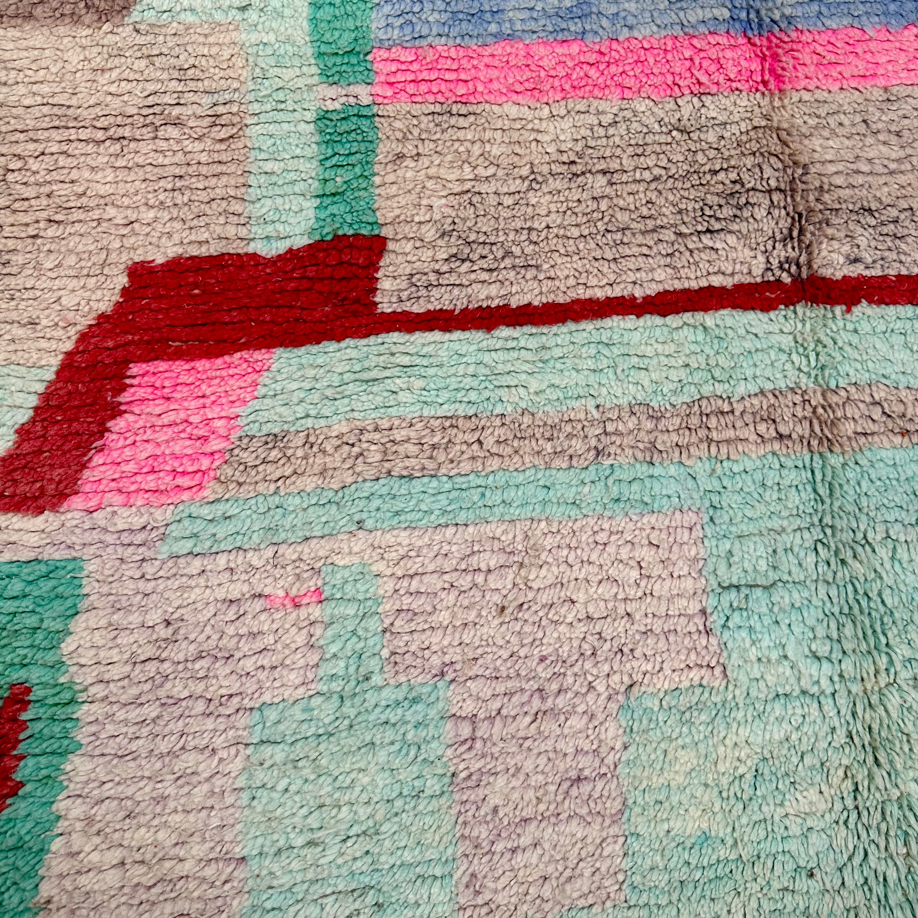 Colour Blocks - Boujad Natural Moroccan Rug