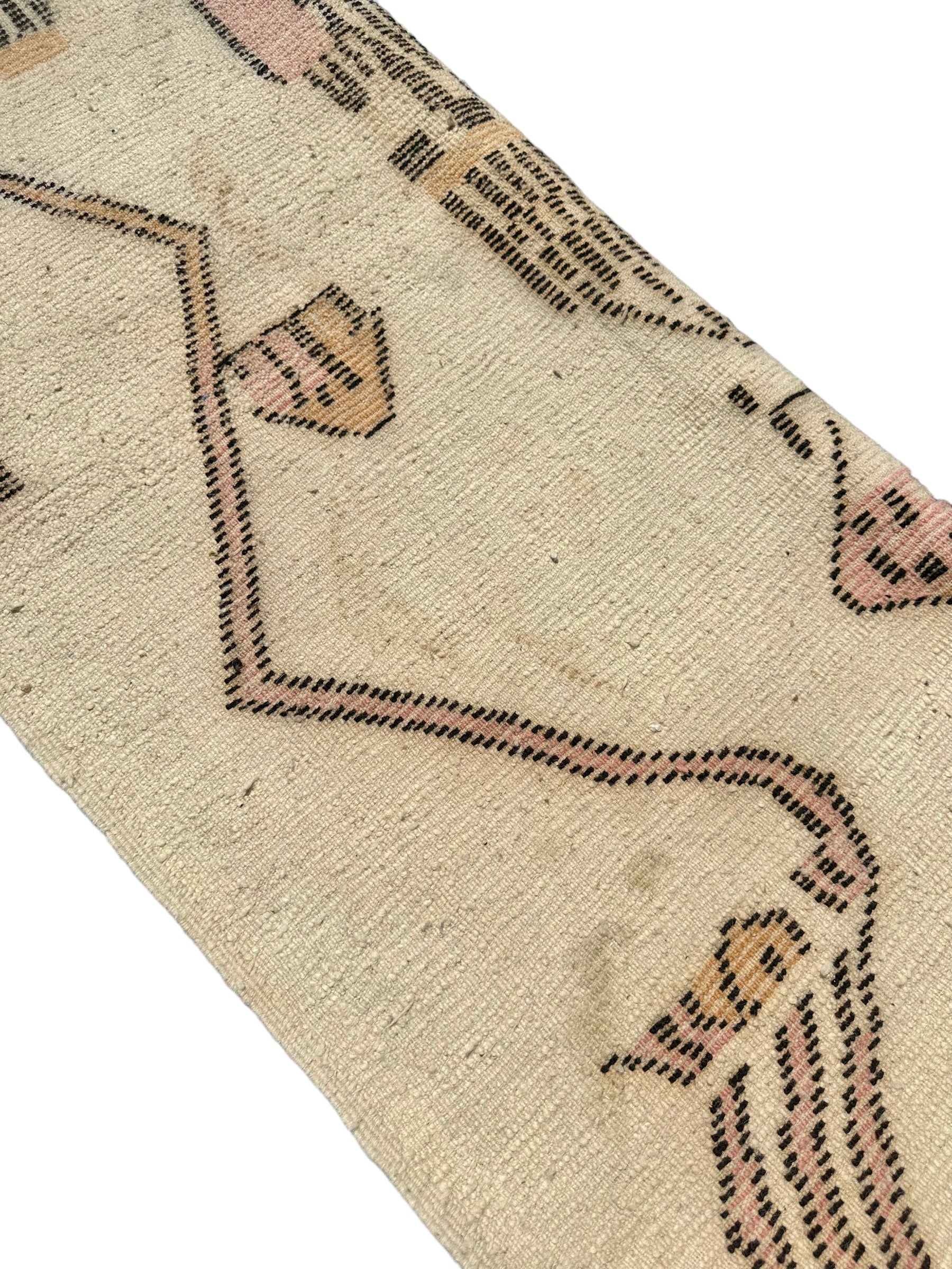 Symbols - Boujad Natural Moroccan Rug