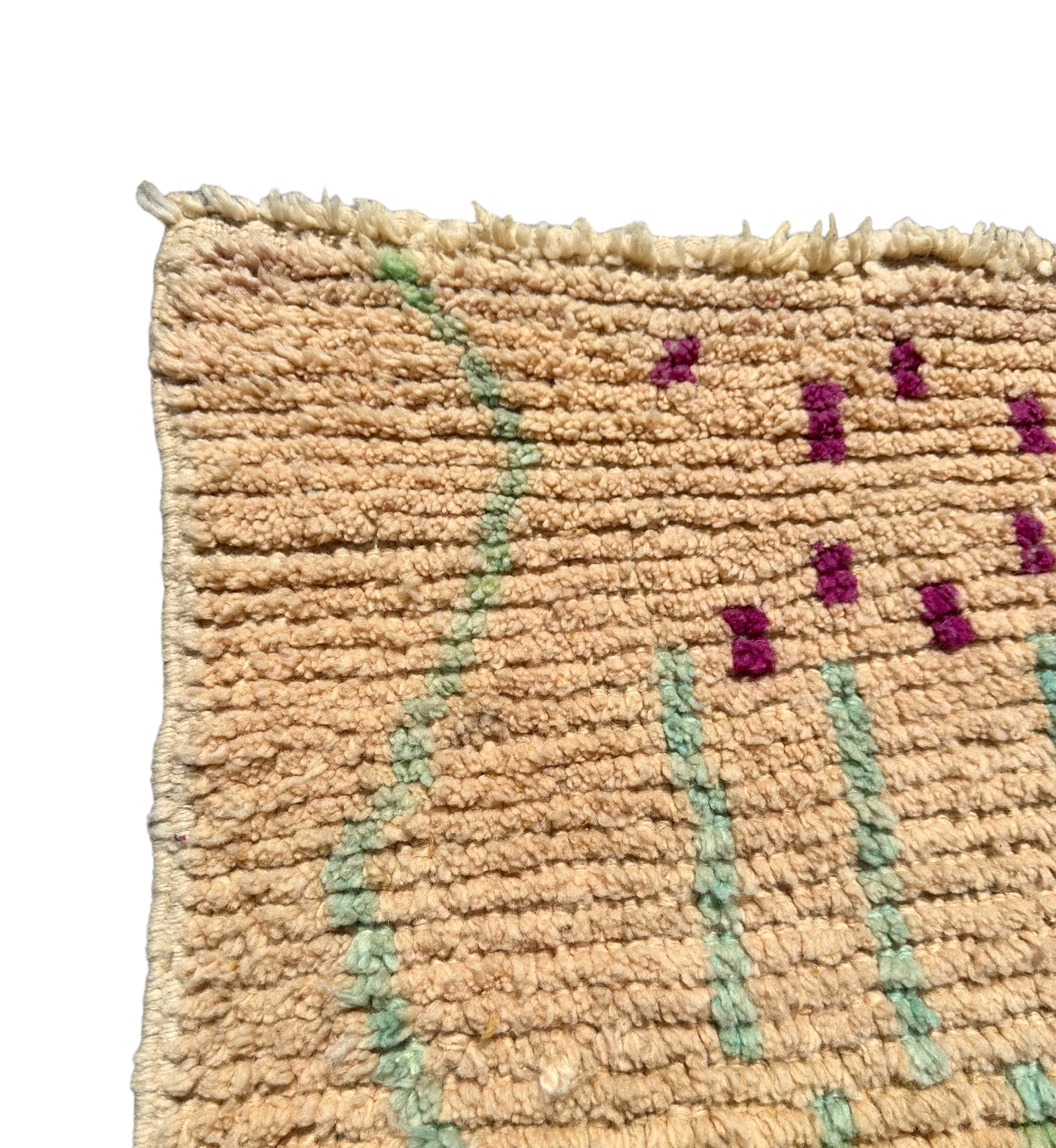 Brown Highlighted - Boujad Natural Moroccan Rug