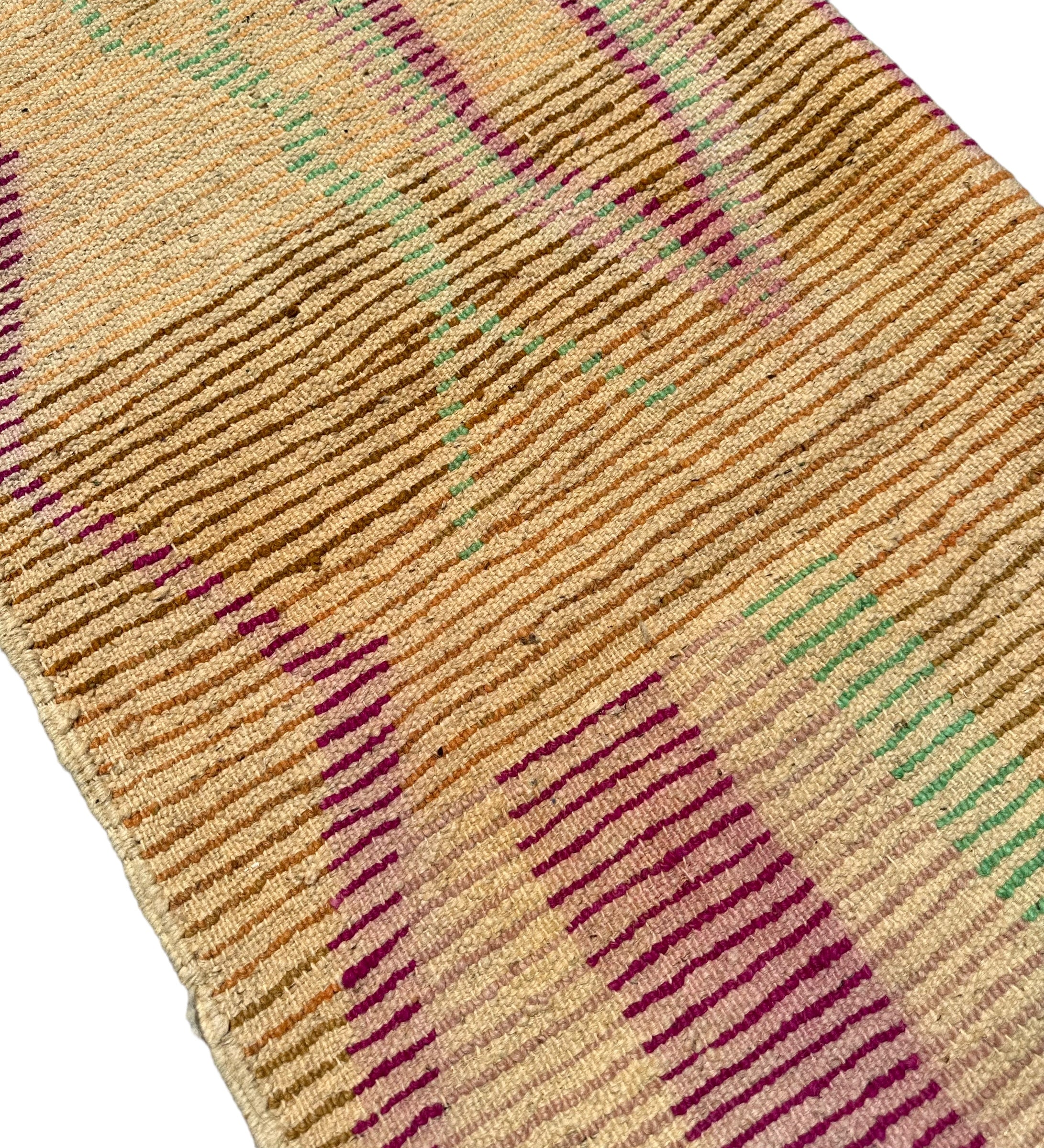 Brown Highlighted - Boujad Natural Moroccan Rug