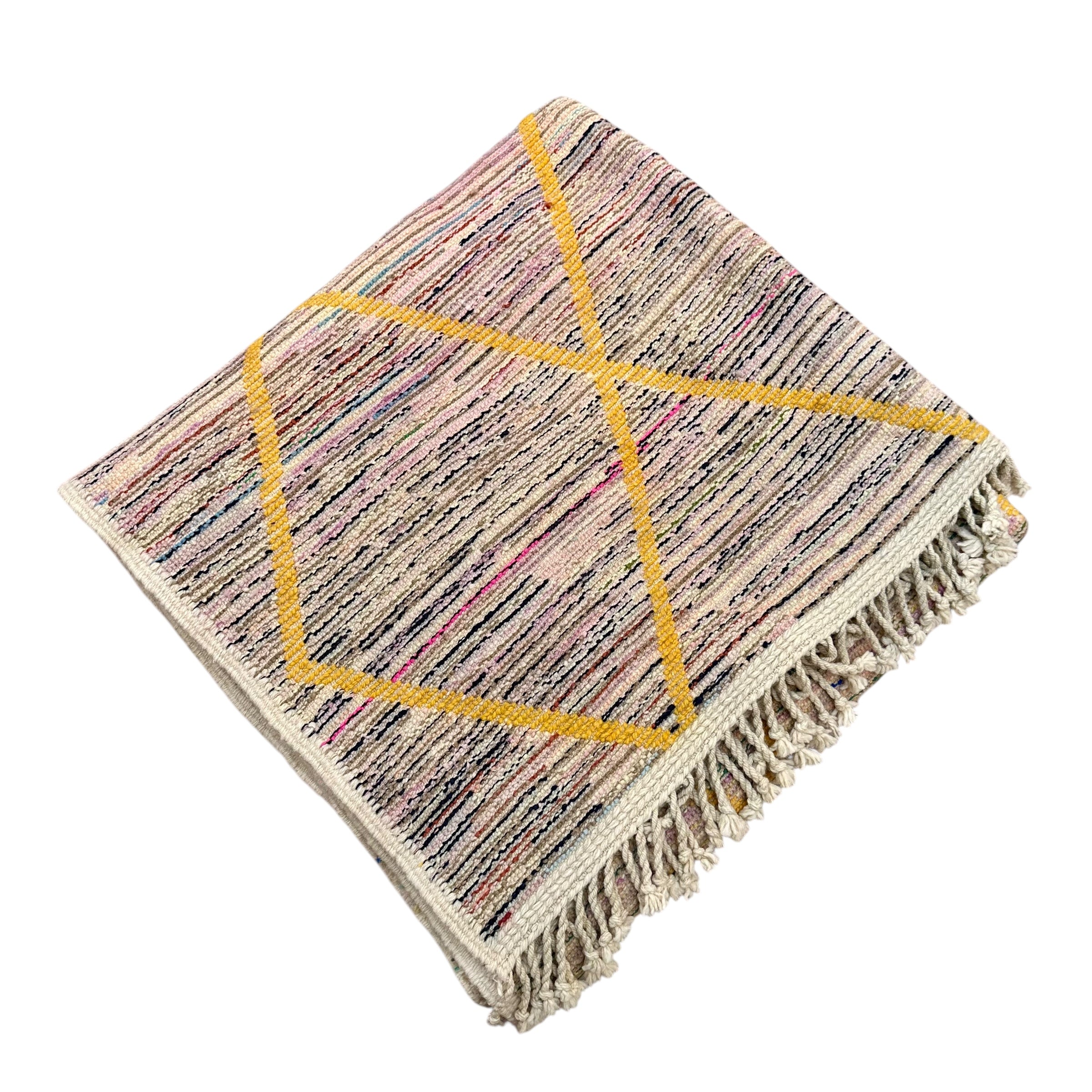 Diamond field - Boujad Natural Moroccan Rug