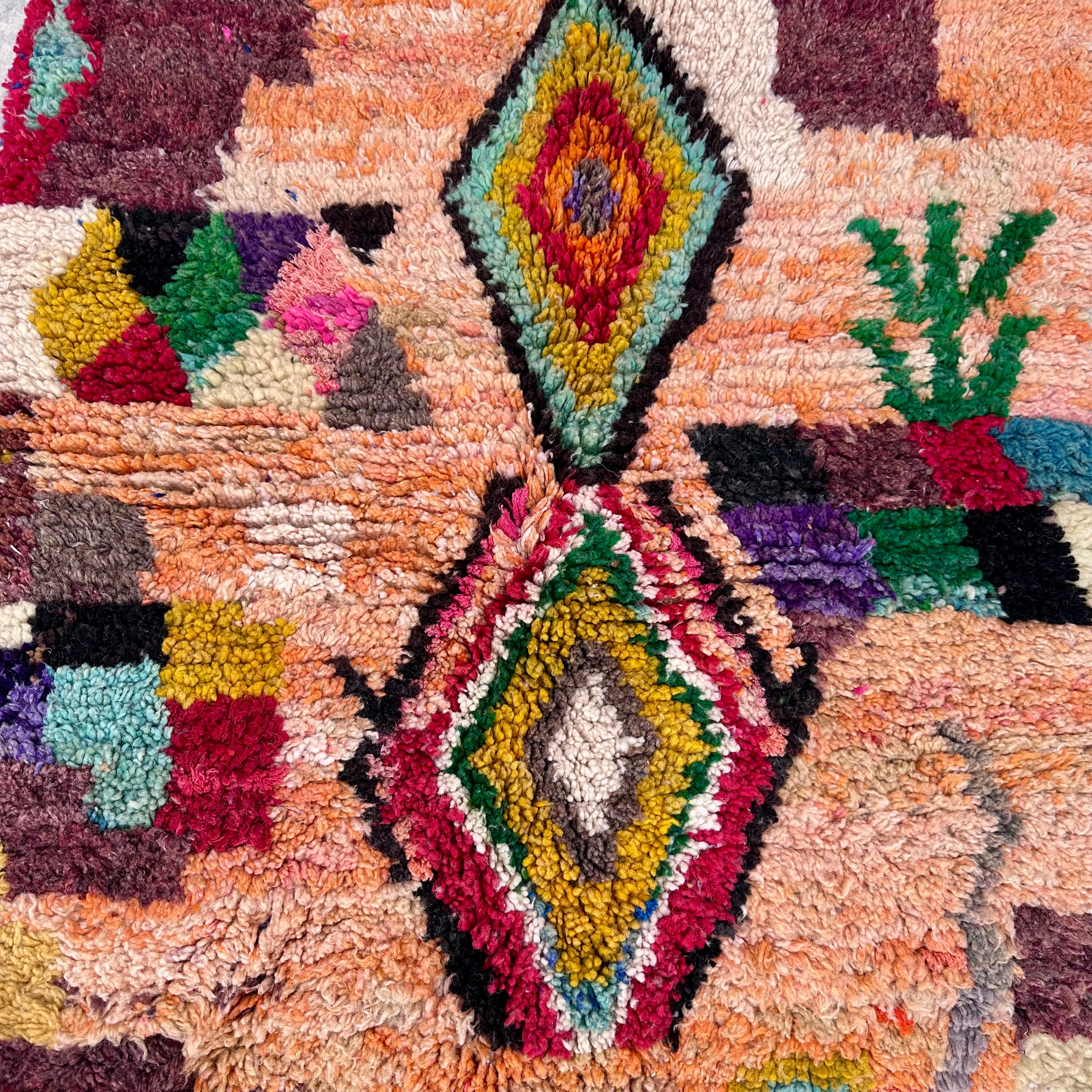 Lush Vibes - Boujad Natural Moroccan Rug