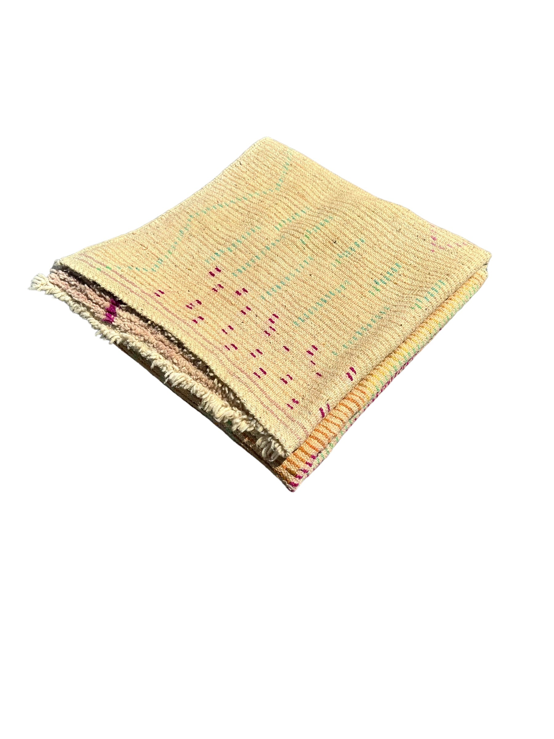 Brown Highlighted - Boujad Natural Moroccan Rug