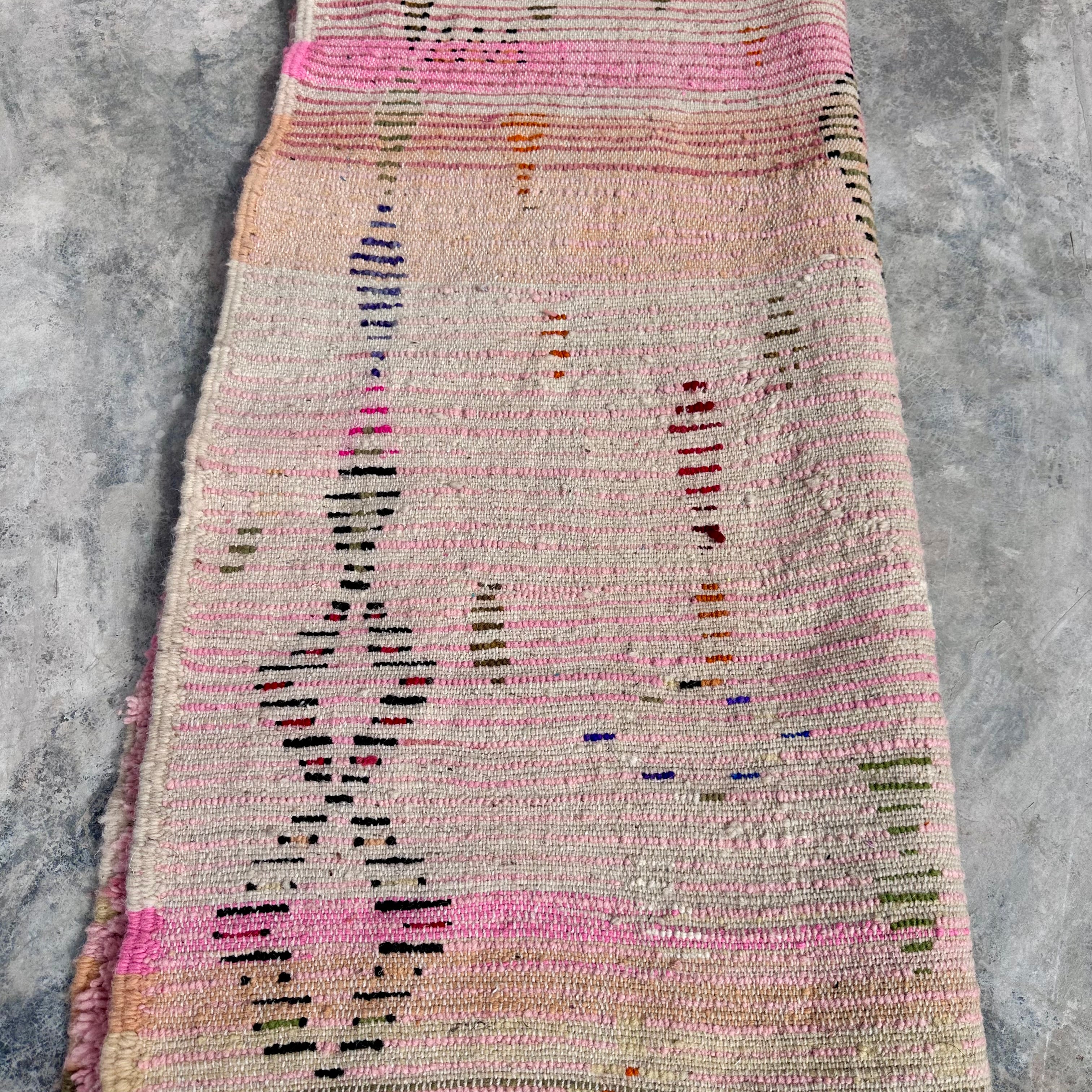 Soft Pinks - Boujad Natural Moroccan Rug