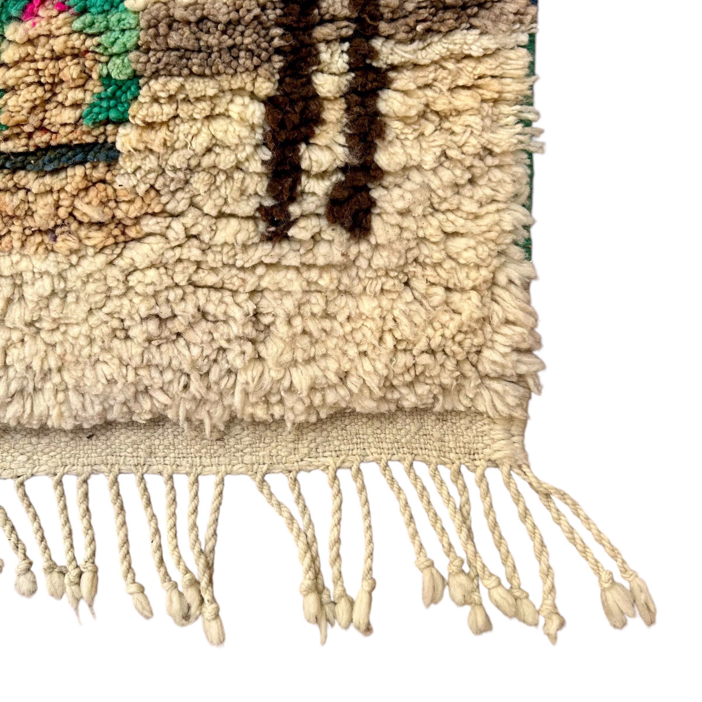 Abstract Symbols - Boujad Natural Moroccan Rug