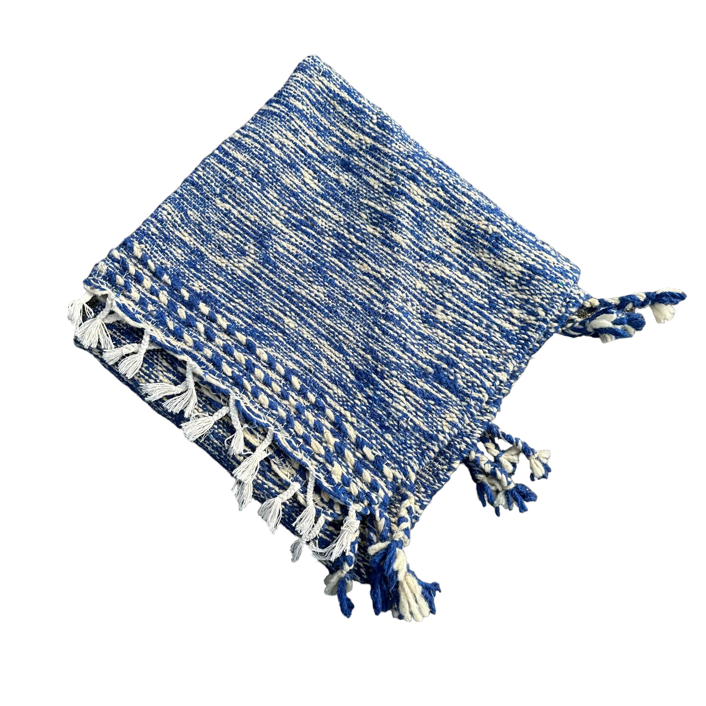 Blue Desert - Kilim Flat Weave Moroccan Rug