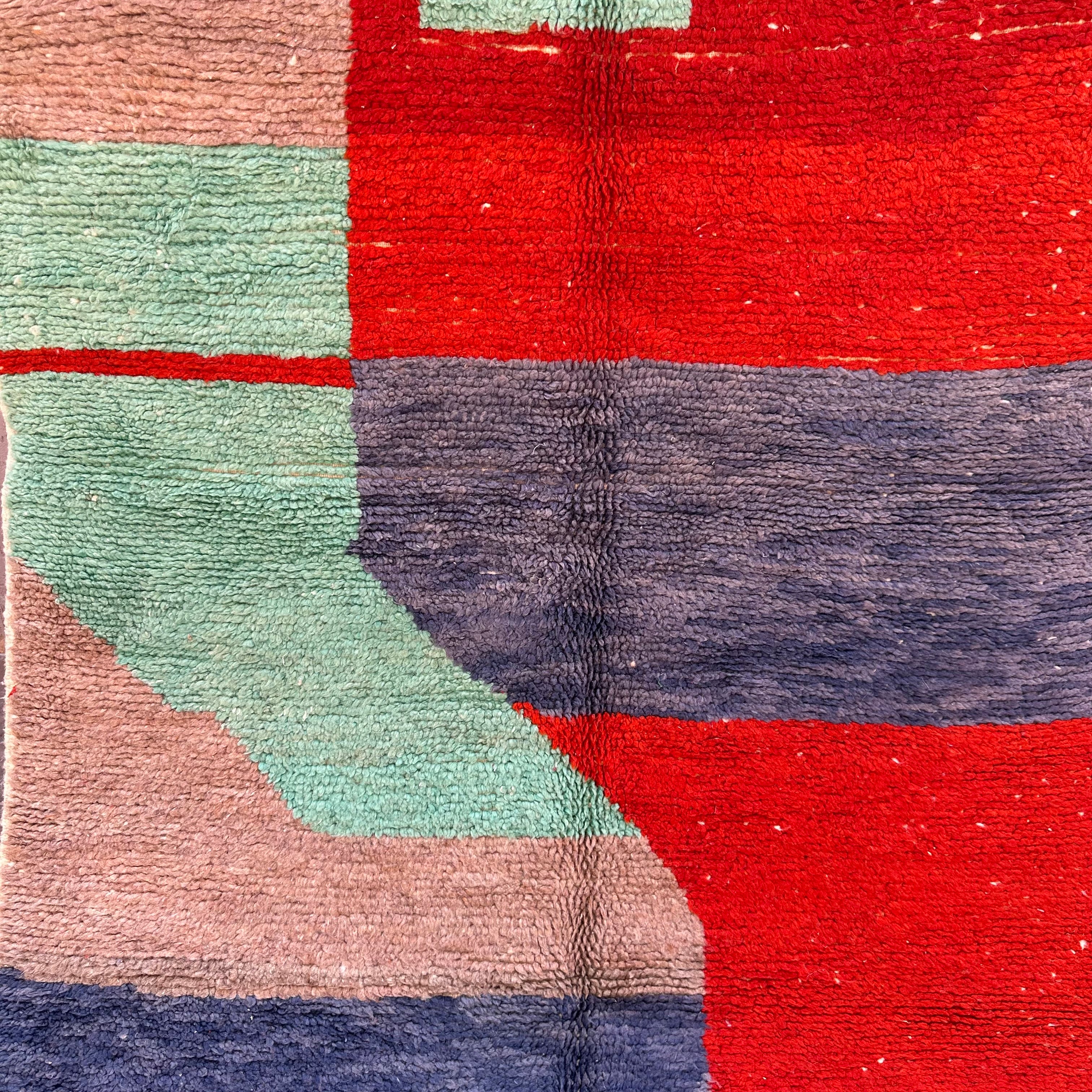 Hop Scotch- Boujad Natural Moroccan Rug