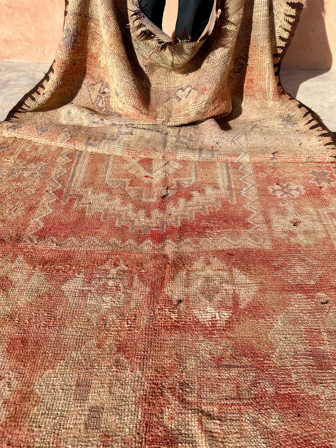 Sun Kissed Beauty - Vintage Authentic Moroccan Rug