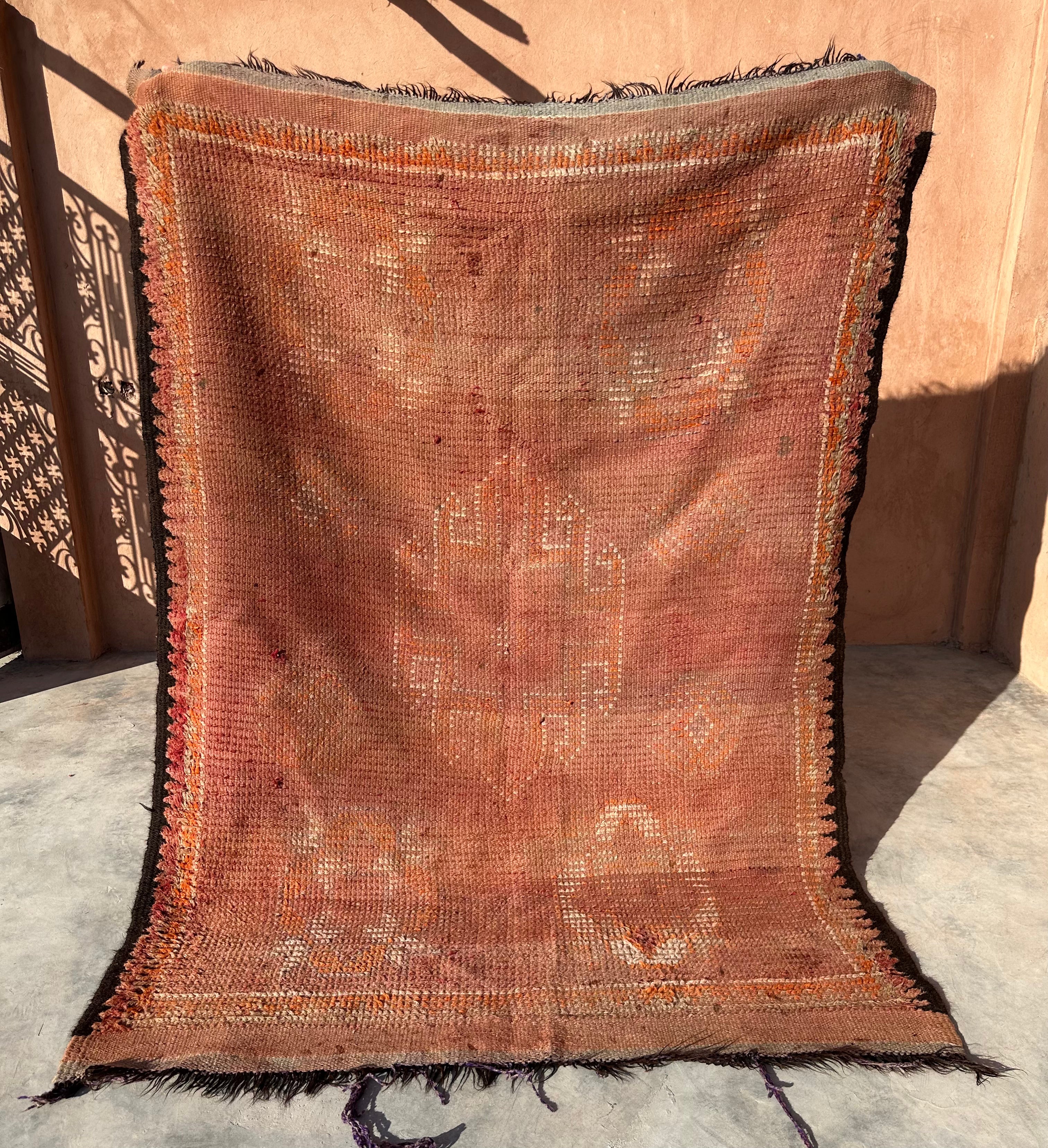 Well Loved - Vintage Authentic Moroccan Rug