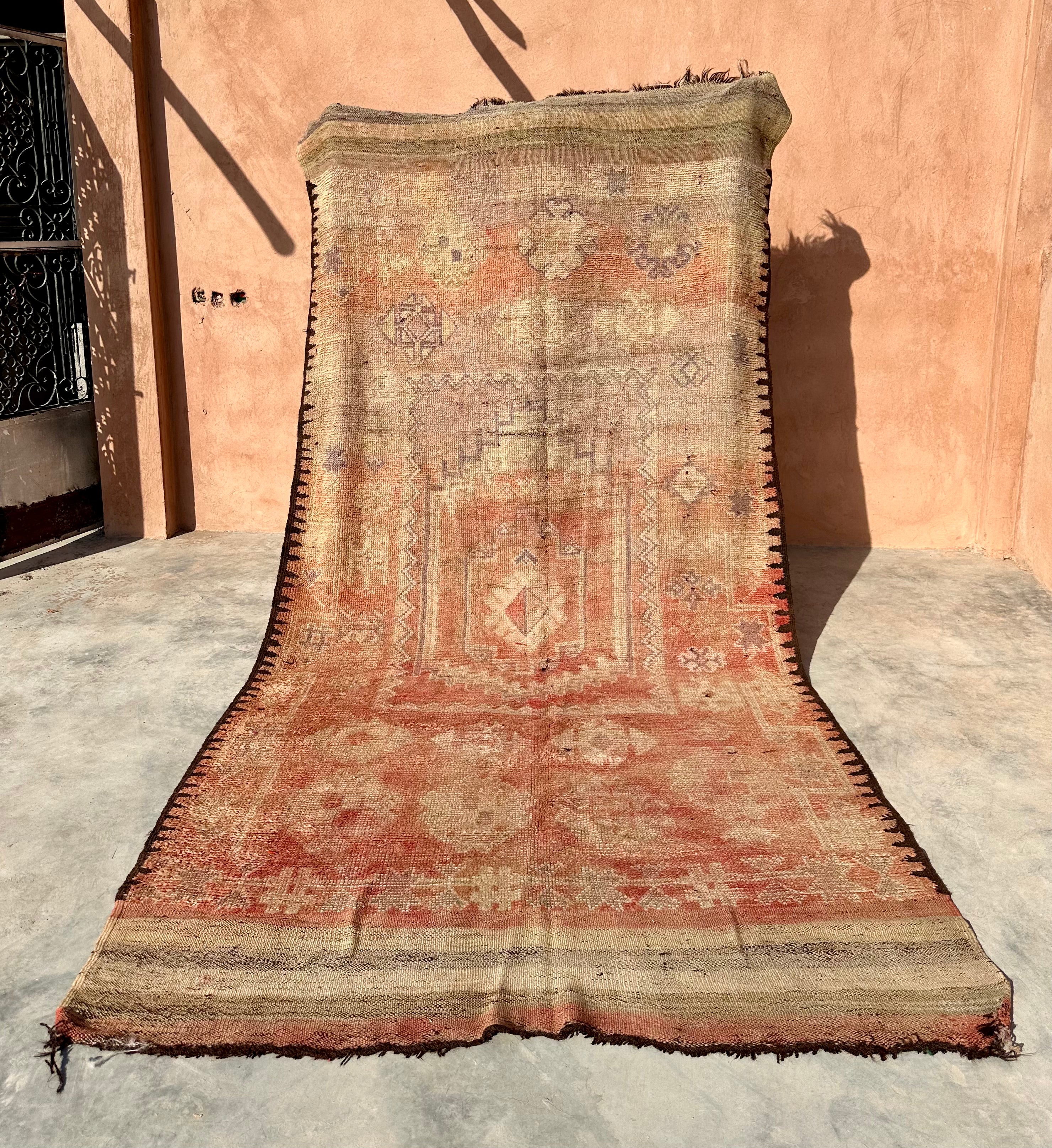 Sun Kissed Beauty - Vintage Authentic Moroccan Rug