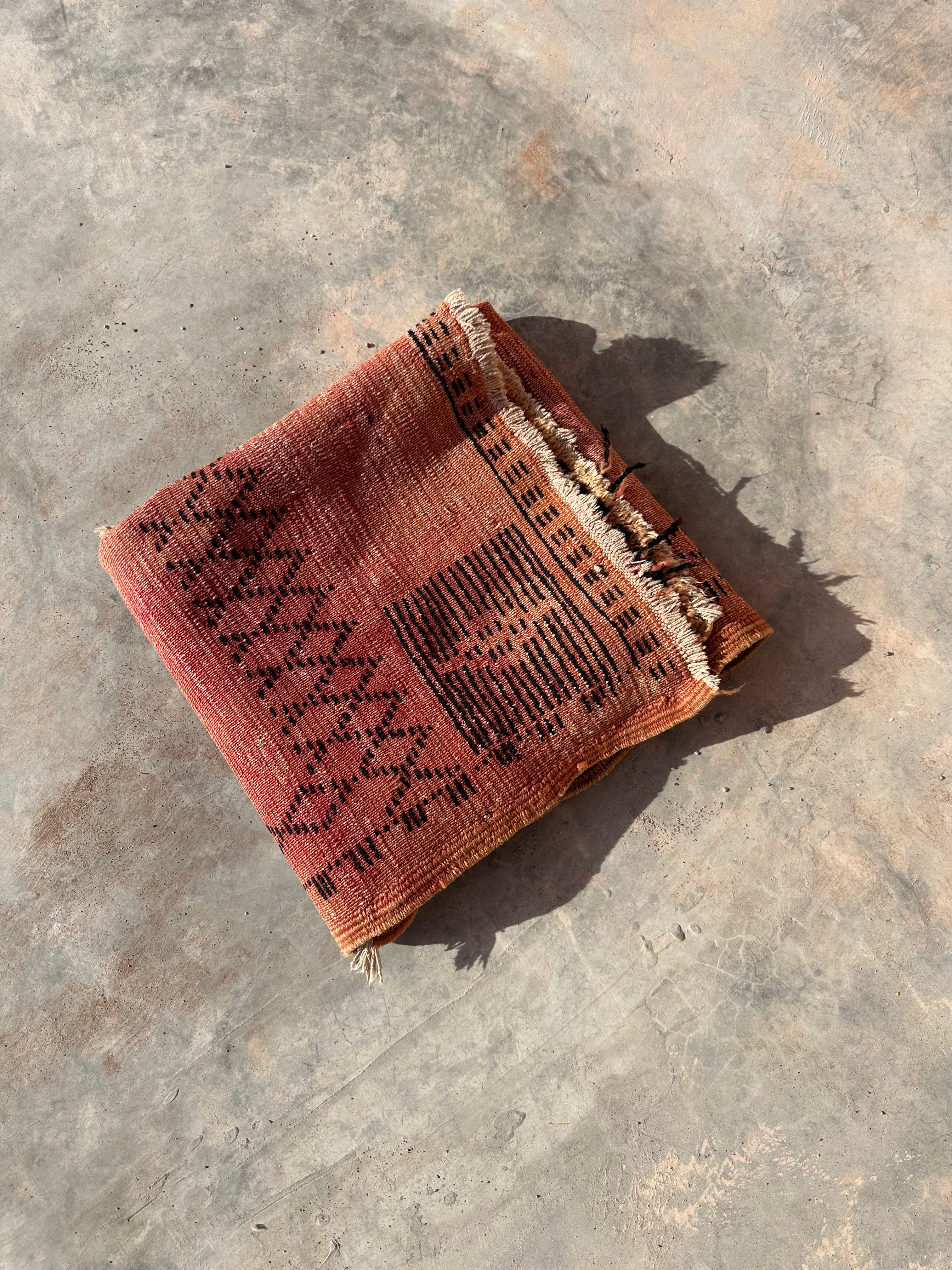 Small Silky - Vintage Authentic Moroccan Rug