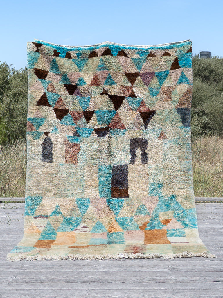 Soft Triangles - Beni Ourain Premium Moroccan Rug