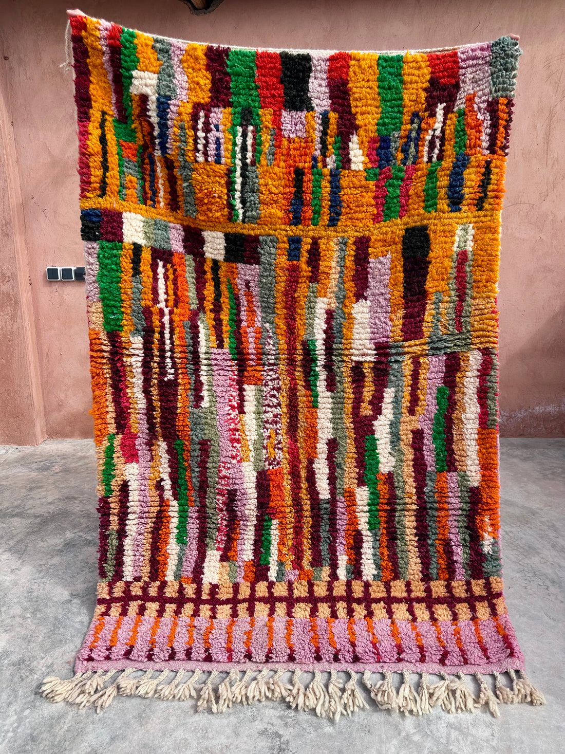 Lines, Lines, Lines - Boujad Natural Moroccan Rug