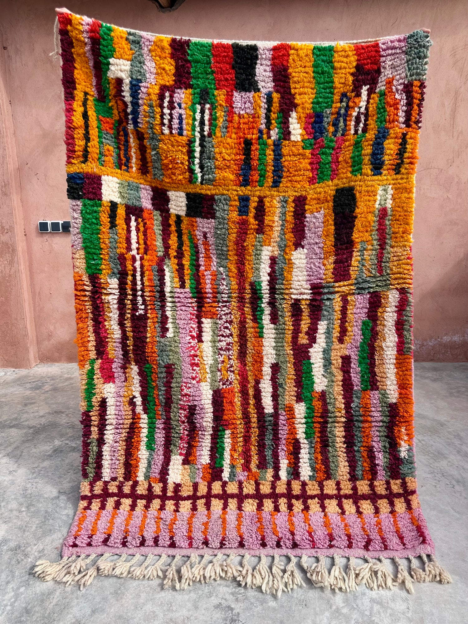 Lines, Lines, Lines - Boujad Natural Moroccan Rug