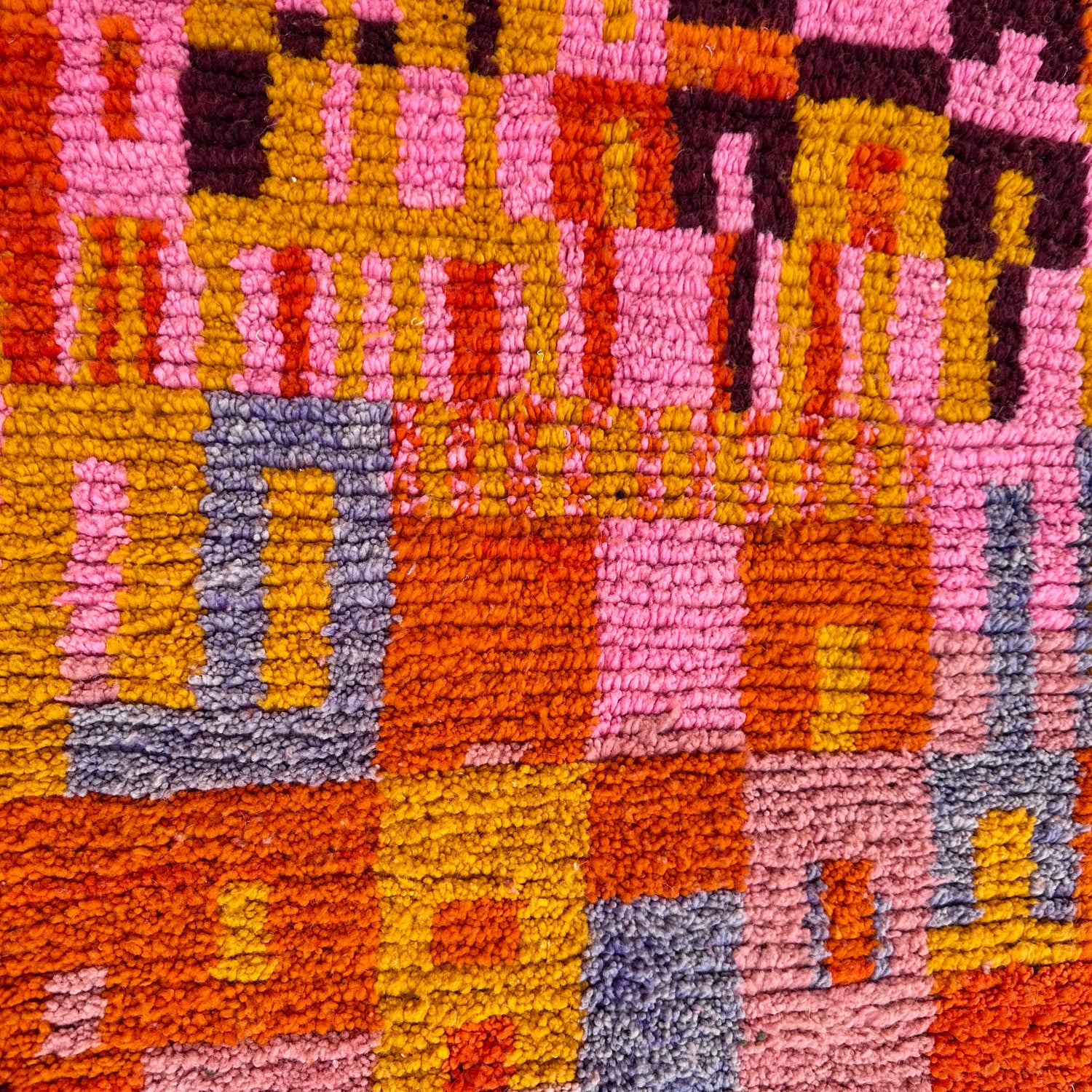 Blocks of Love - Boujad Natural Moroccan Rug