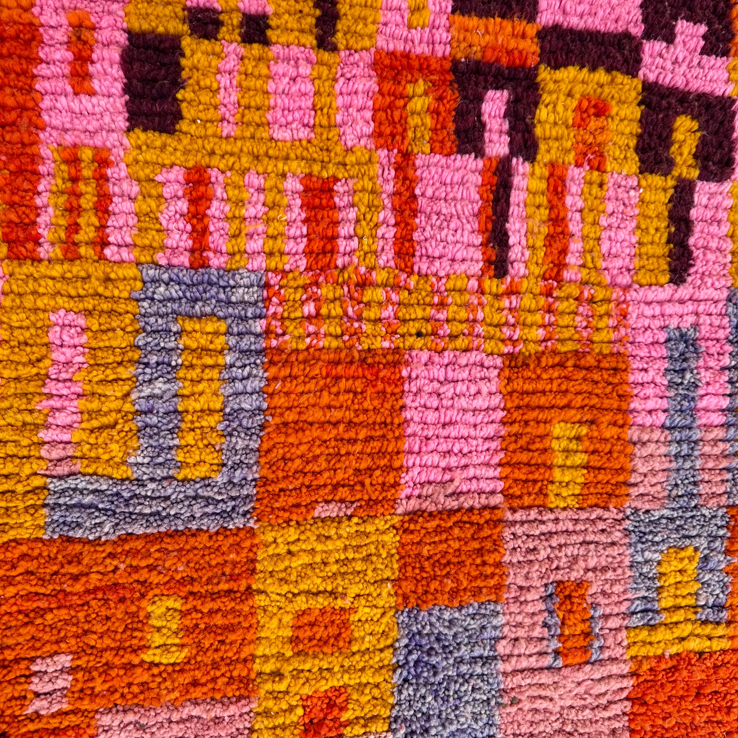 Blocks of Love - Boujad Natural Moroccan Rug