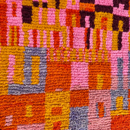 Blocks of Love - Boujad Natural Moroccan Rug