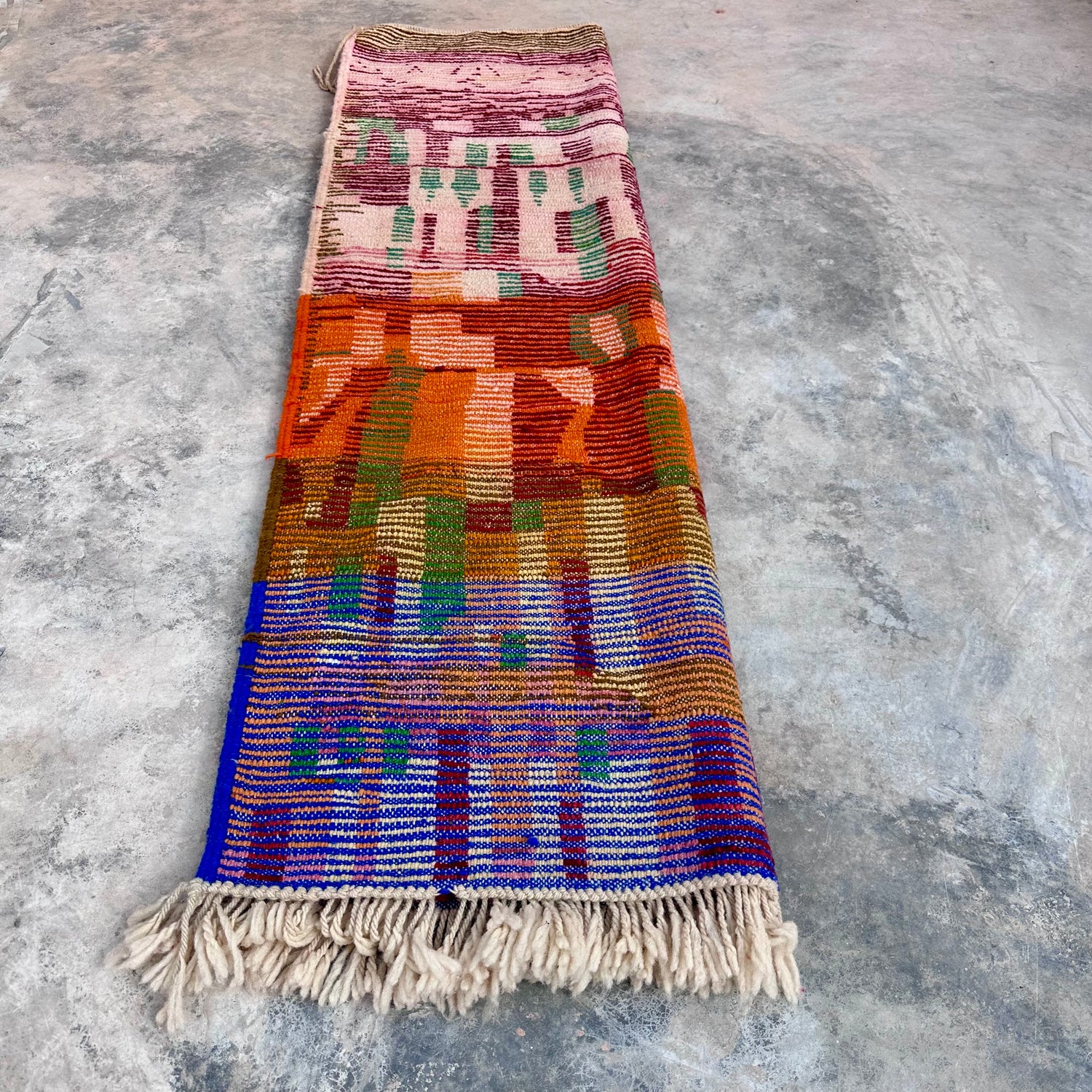 Mauve City Streets - Boujad Natural Moroccan Rug