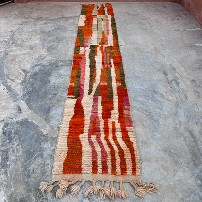 Run my Hall - Boujad Natural Moroccan Runner Rug