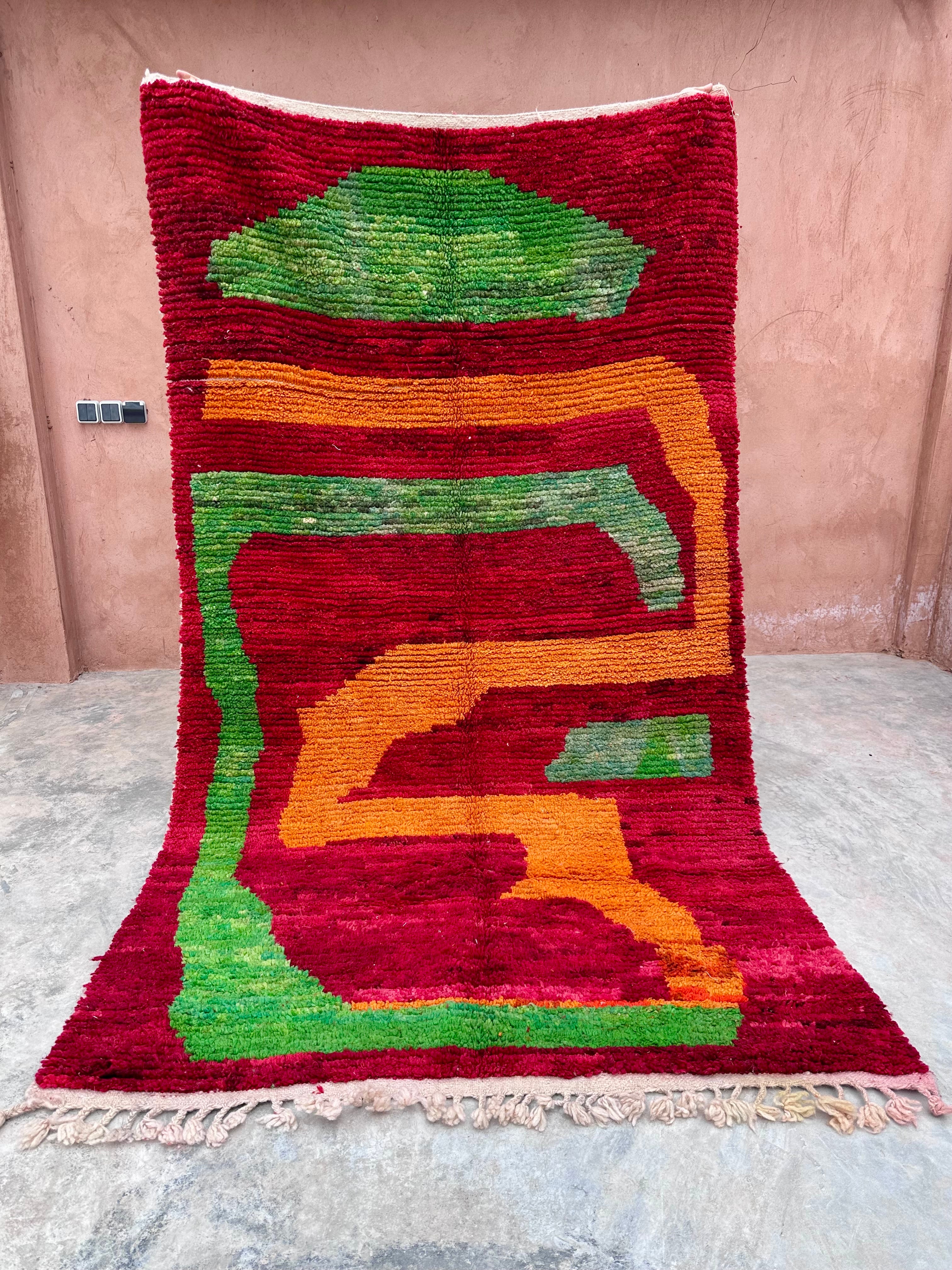 Abstract Journey - Boujad Natural Moroccan Rug