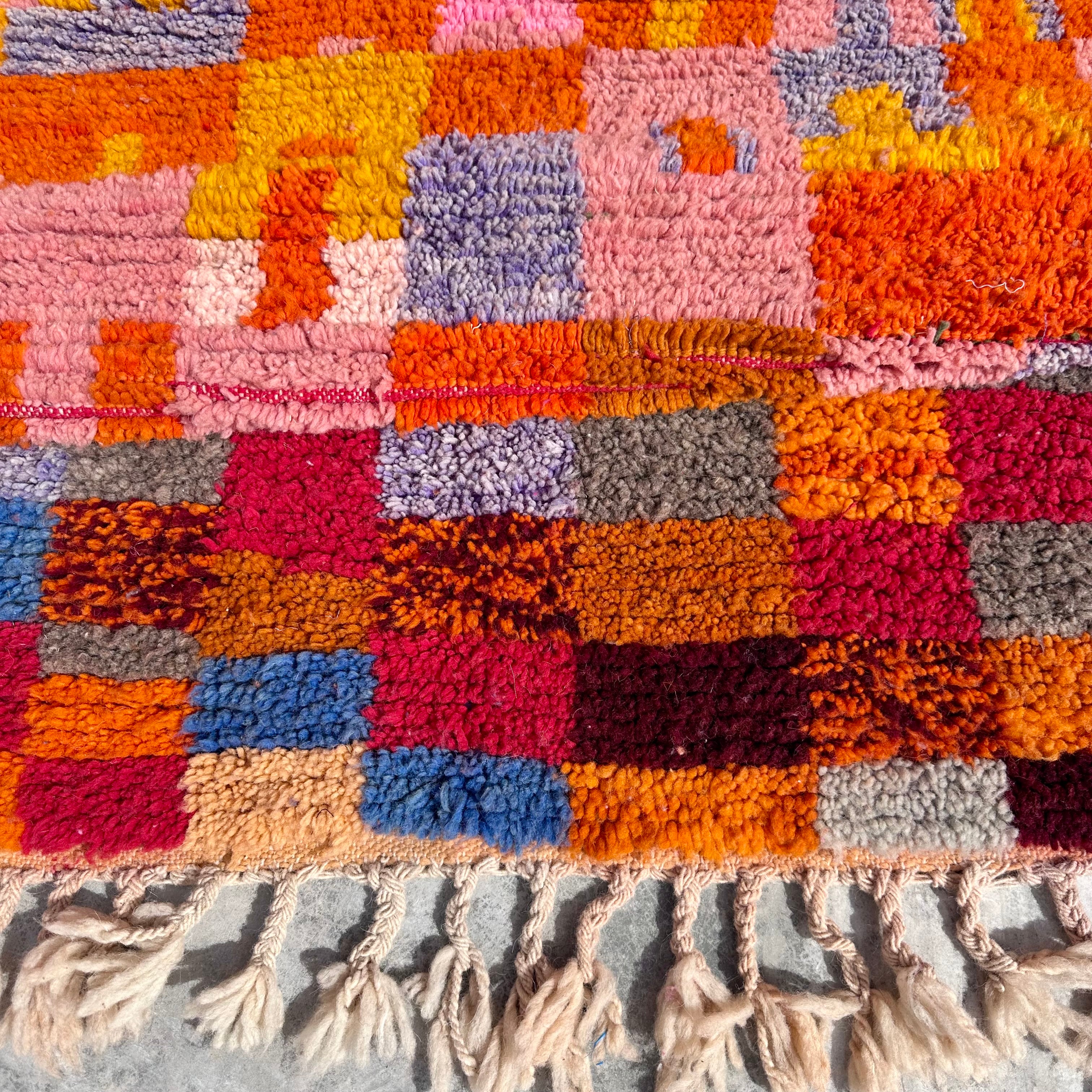 Blocks of Love - Boujad Natural Moroccan Rug