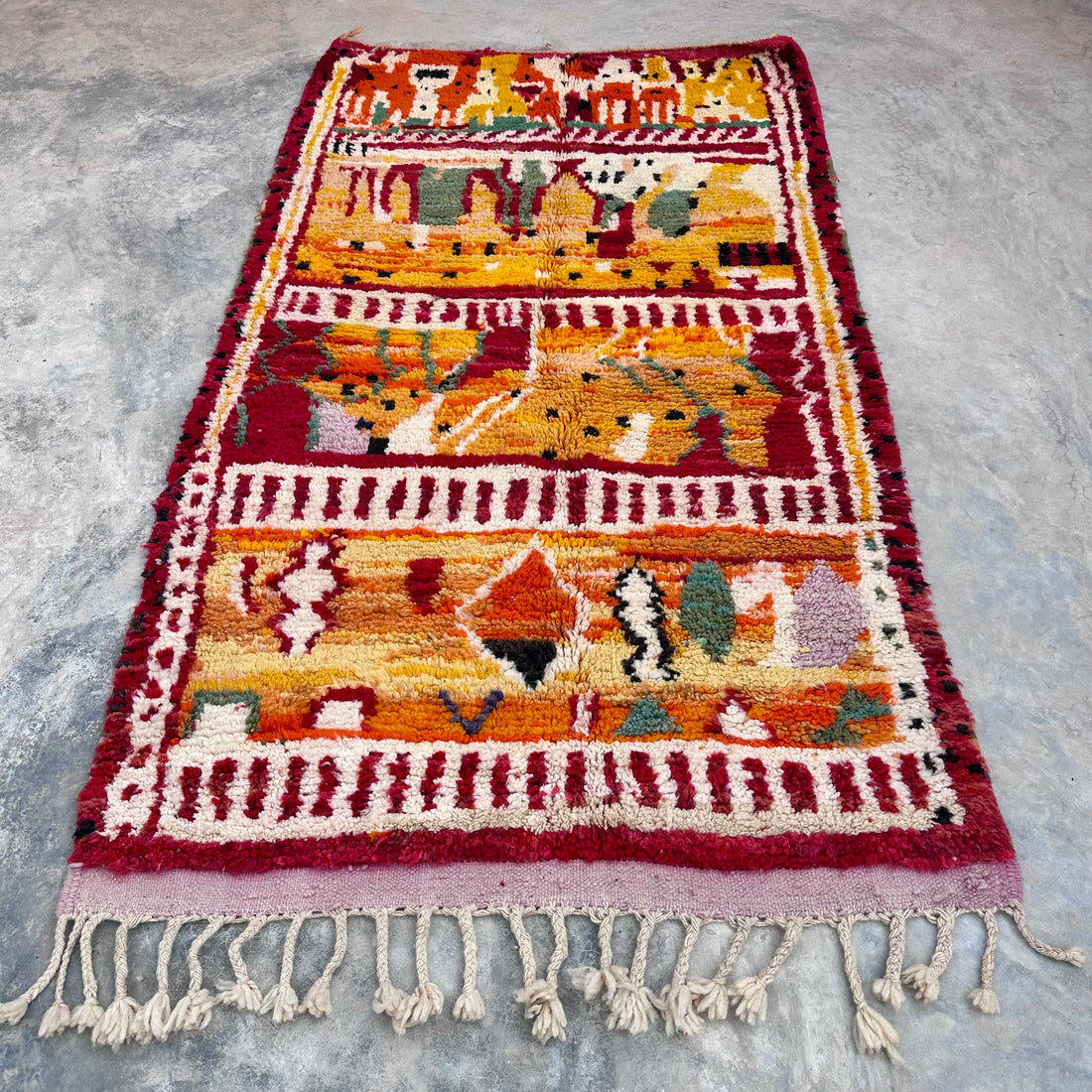 Vintage vs Modern Chapters - Boujad Natural Moroccan Rug