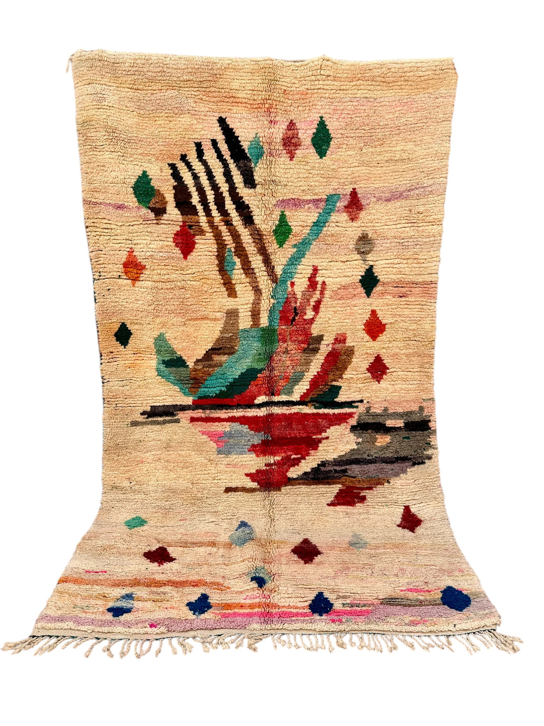 Artwork - Boujad Natural Moroccan Rug