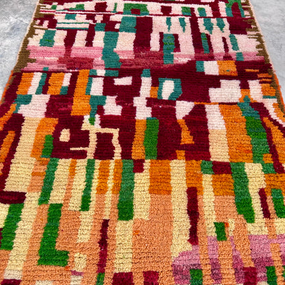 Mauve City Streets - Boujad Natural Moroccan Rug