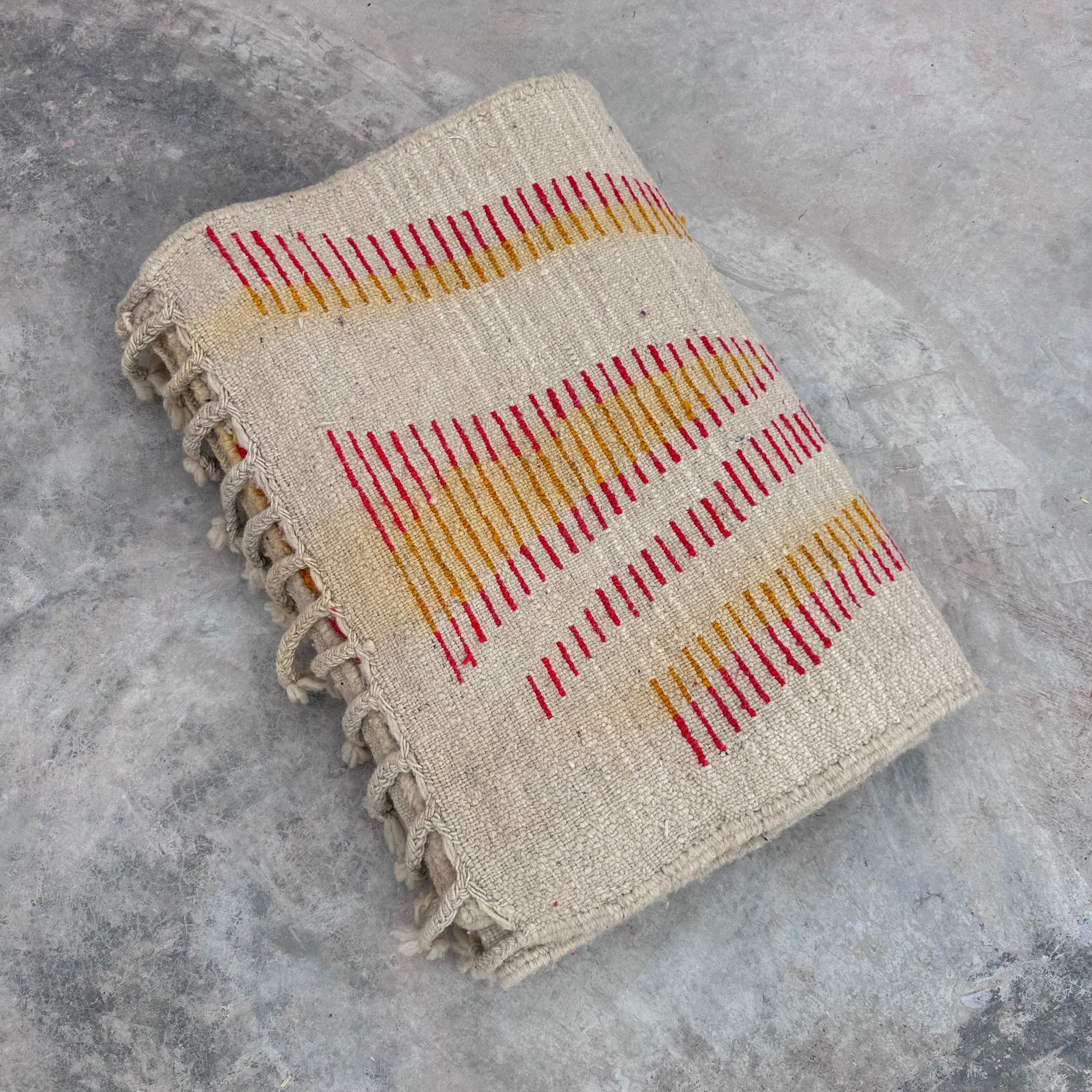 Fire Mountains &amp; River - Boujad Natural Moroccan Runner Rug