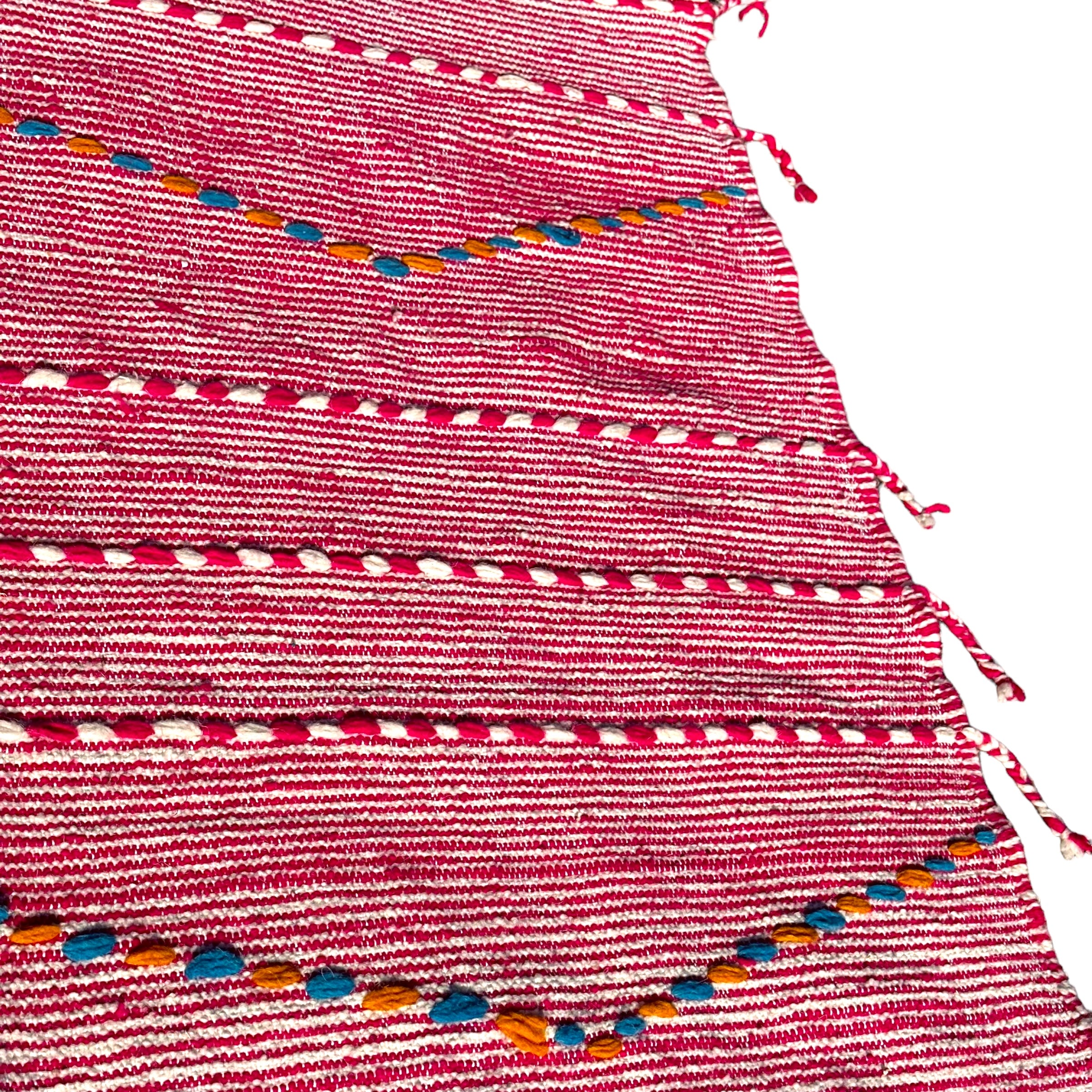 Pink Play - Kilim Flat Weave Moroccan Rug