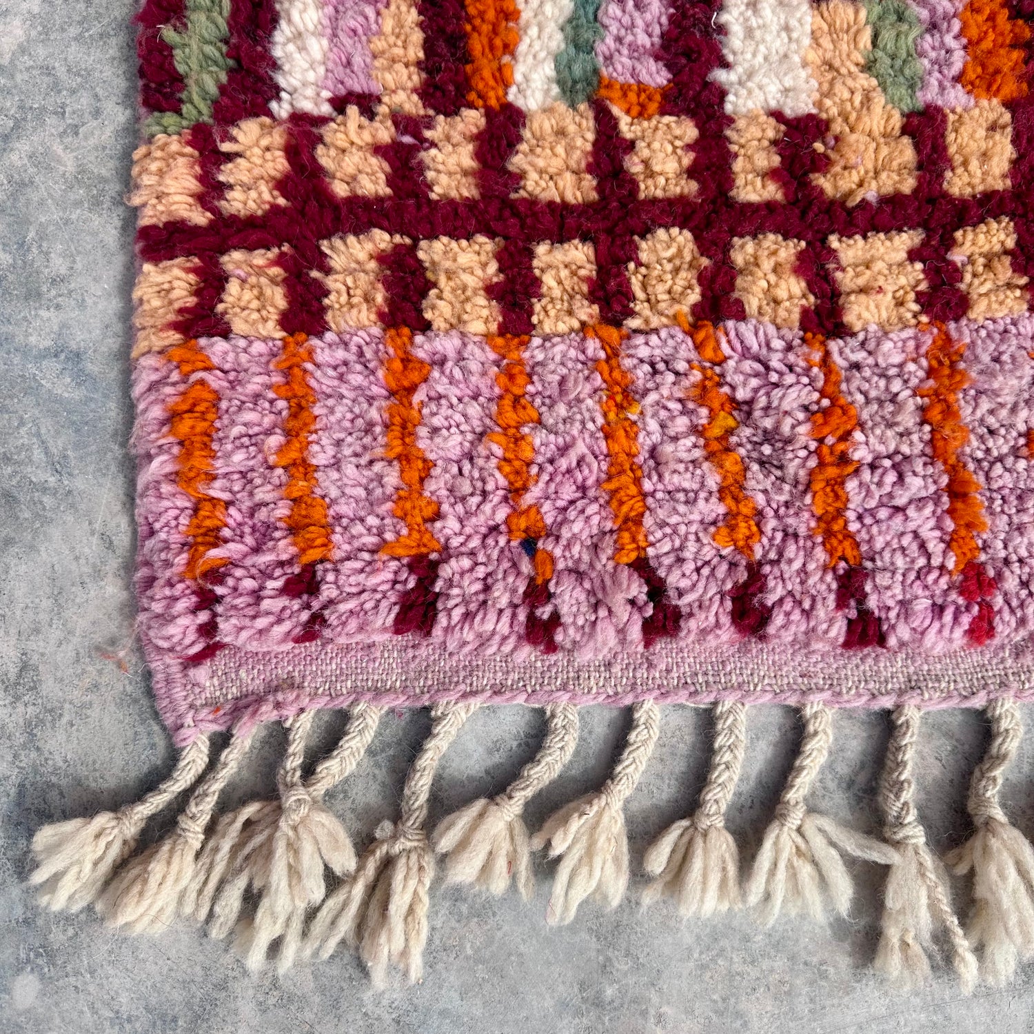 Lines, Lines, Lines - Boujad Natural Moroccan Rug
