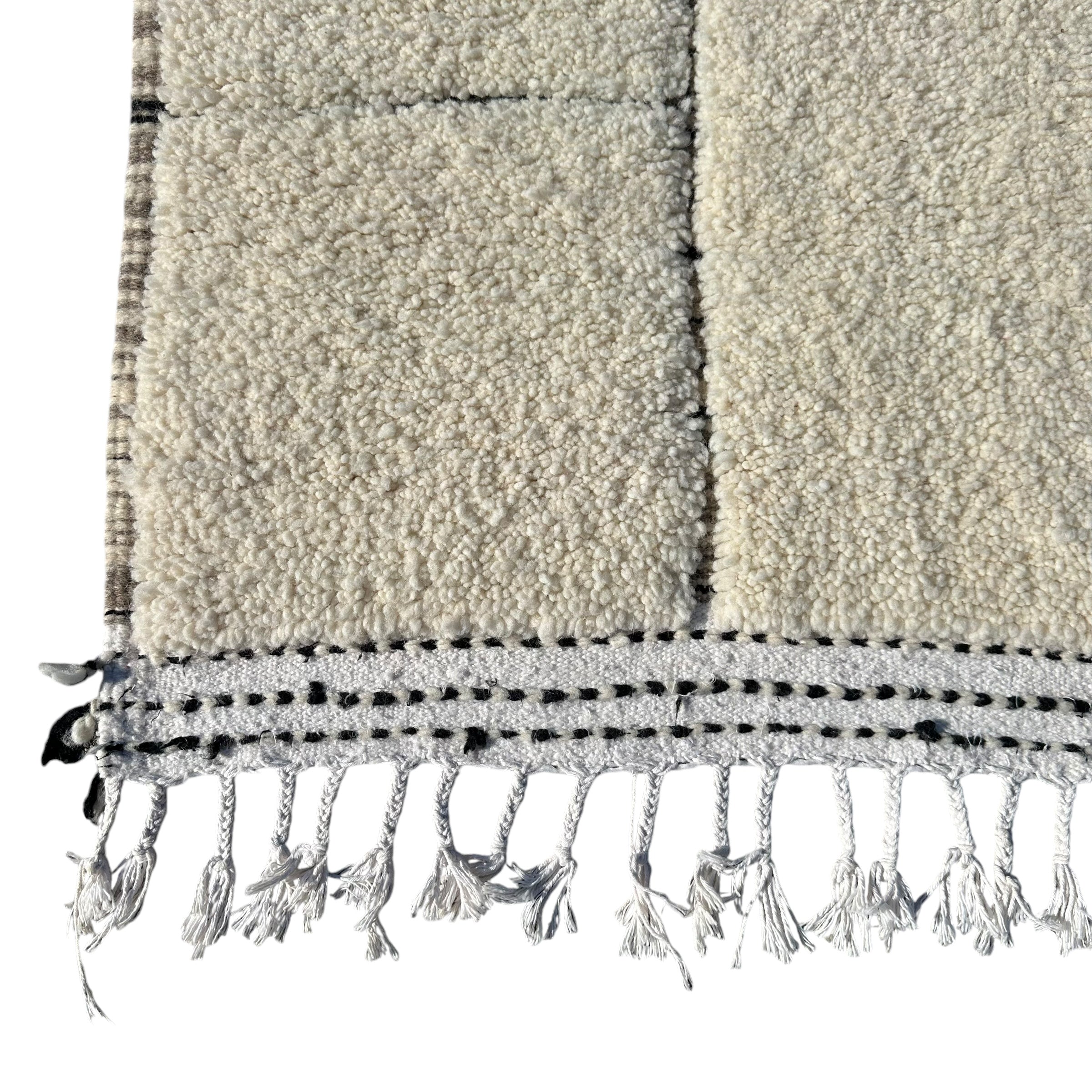 B&amp;W lines - Beni Ourain Premium Moroccan Rug