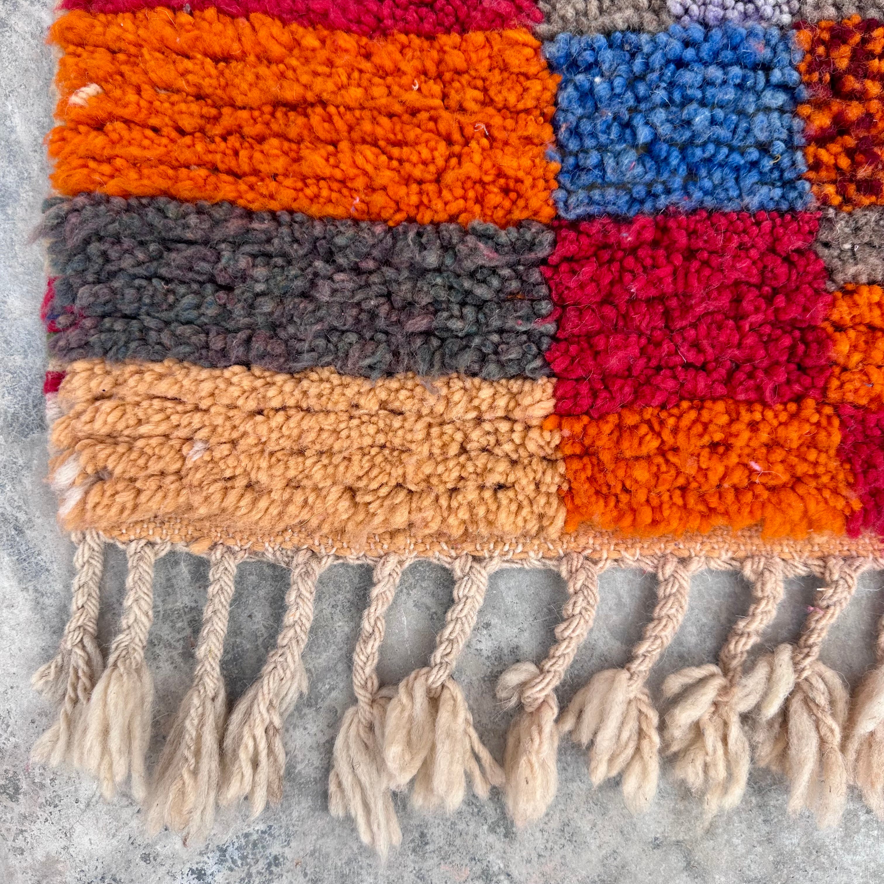 Blocks of Love - Boujad Natural Moroccan Rug