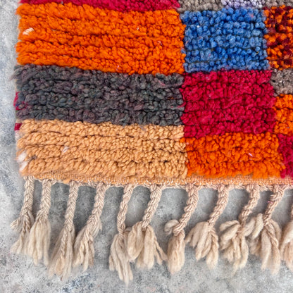 Blocks of Love - Boujad Natural Moroccan Rug