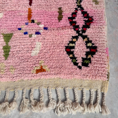 Soft Pinks - Boujad Natural Moroccan Rug
