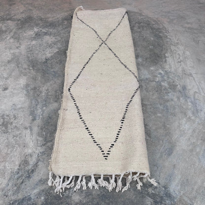 B&amp;W Diamond - Boujad Natural Moroccan Rug