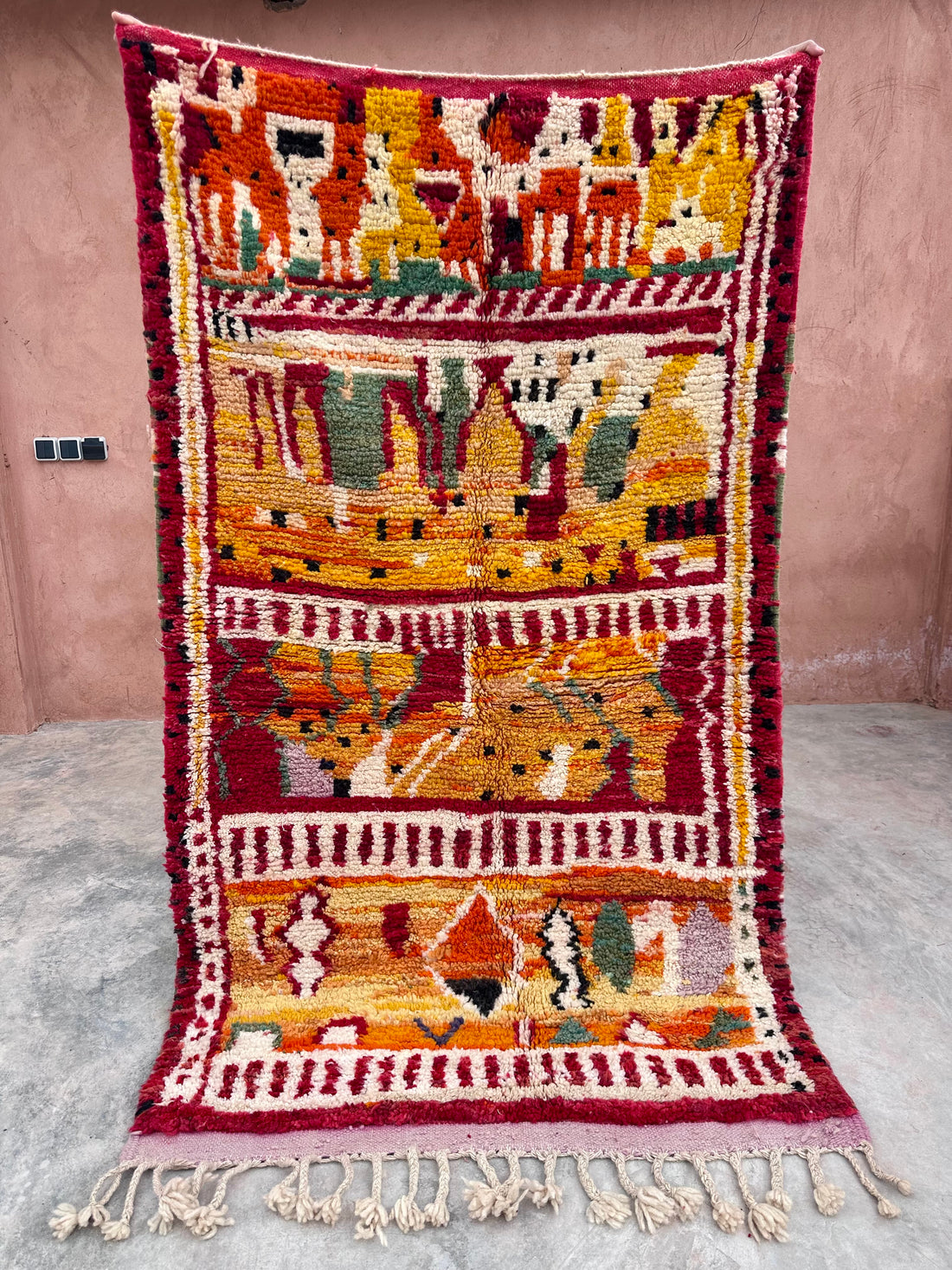 Vintage vs Modern Chapters - Boujad Natural Moroccan Rug